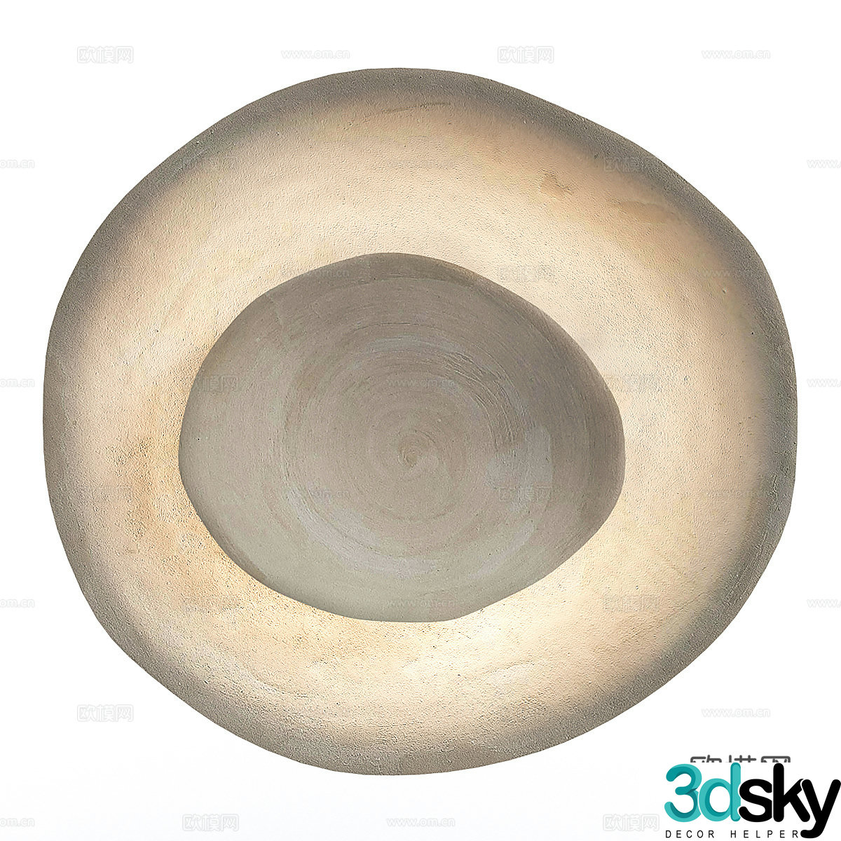Silk wall lamp 3d model