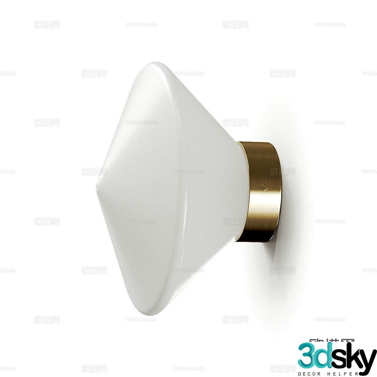 Modern light luxury minimalist decorative wall lamp 3D model