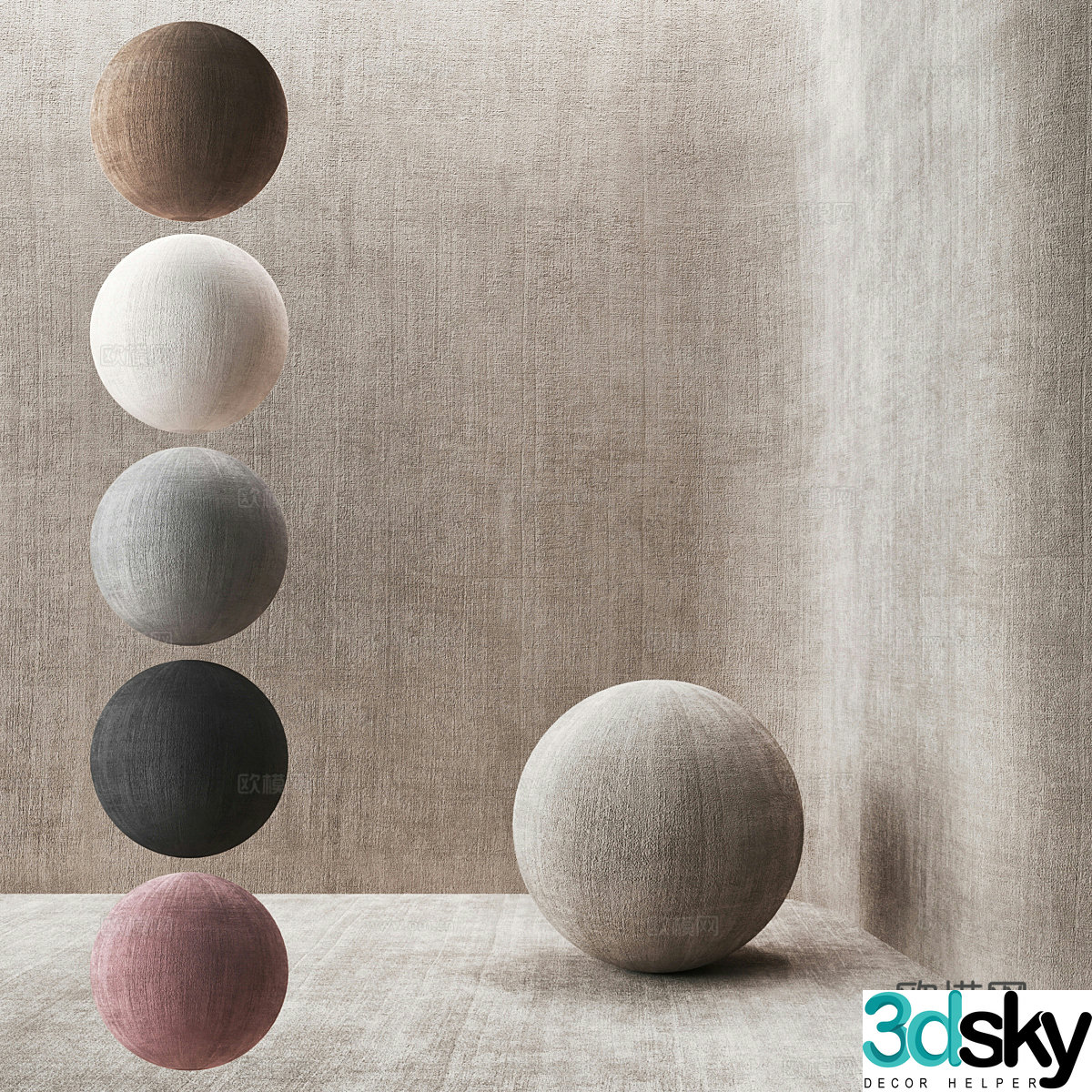 Modern seamless carpet 3d model