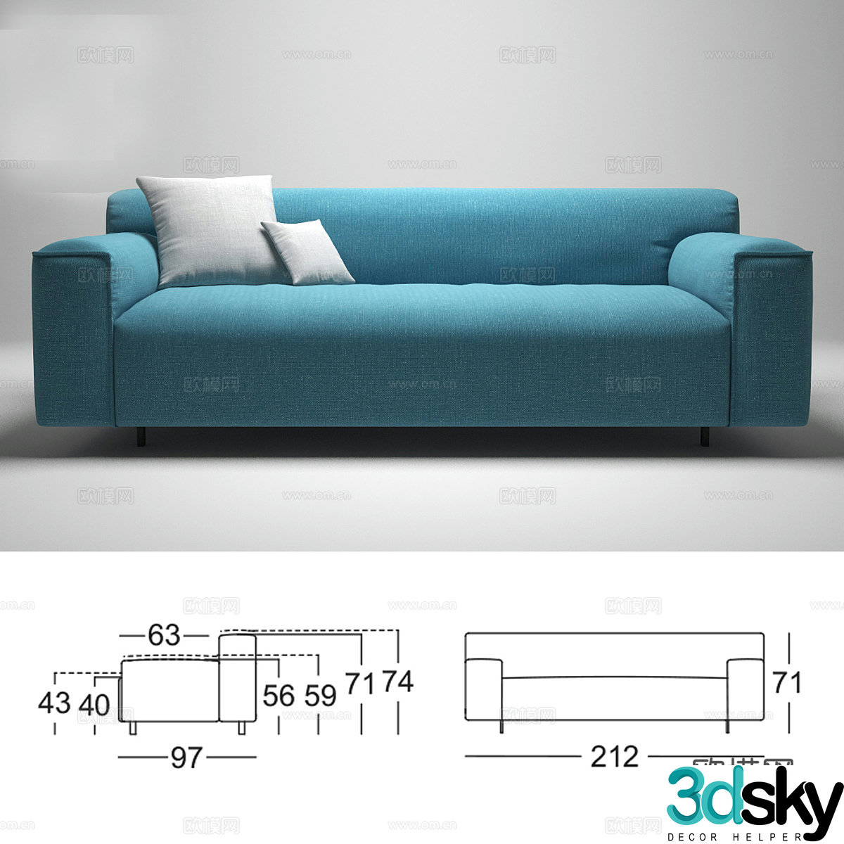 Rolf Benz Grata 3D Model