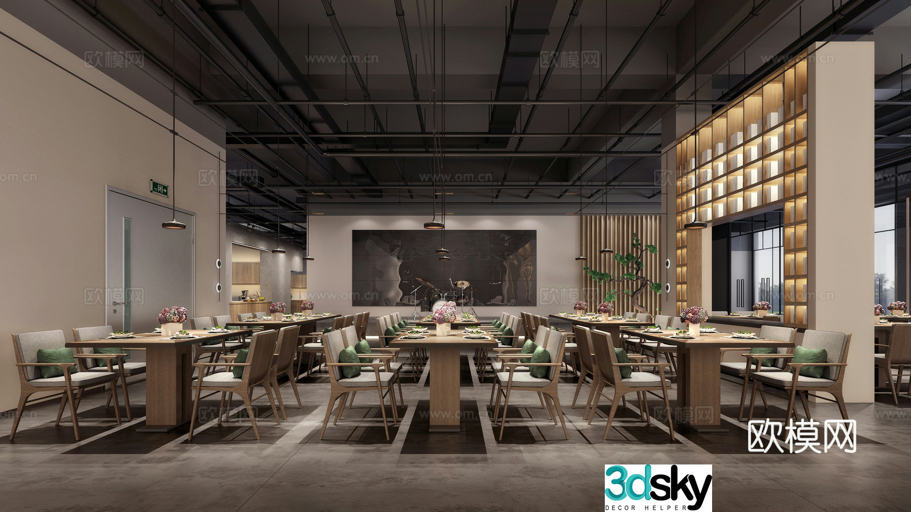 New Chinese restaurant 3D model