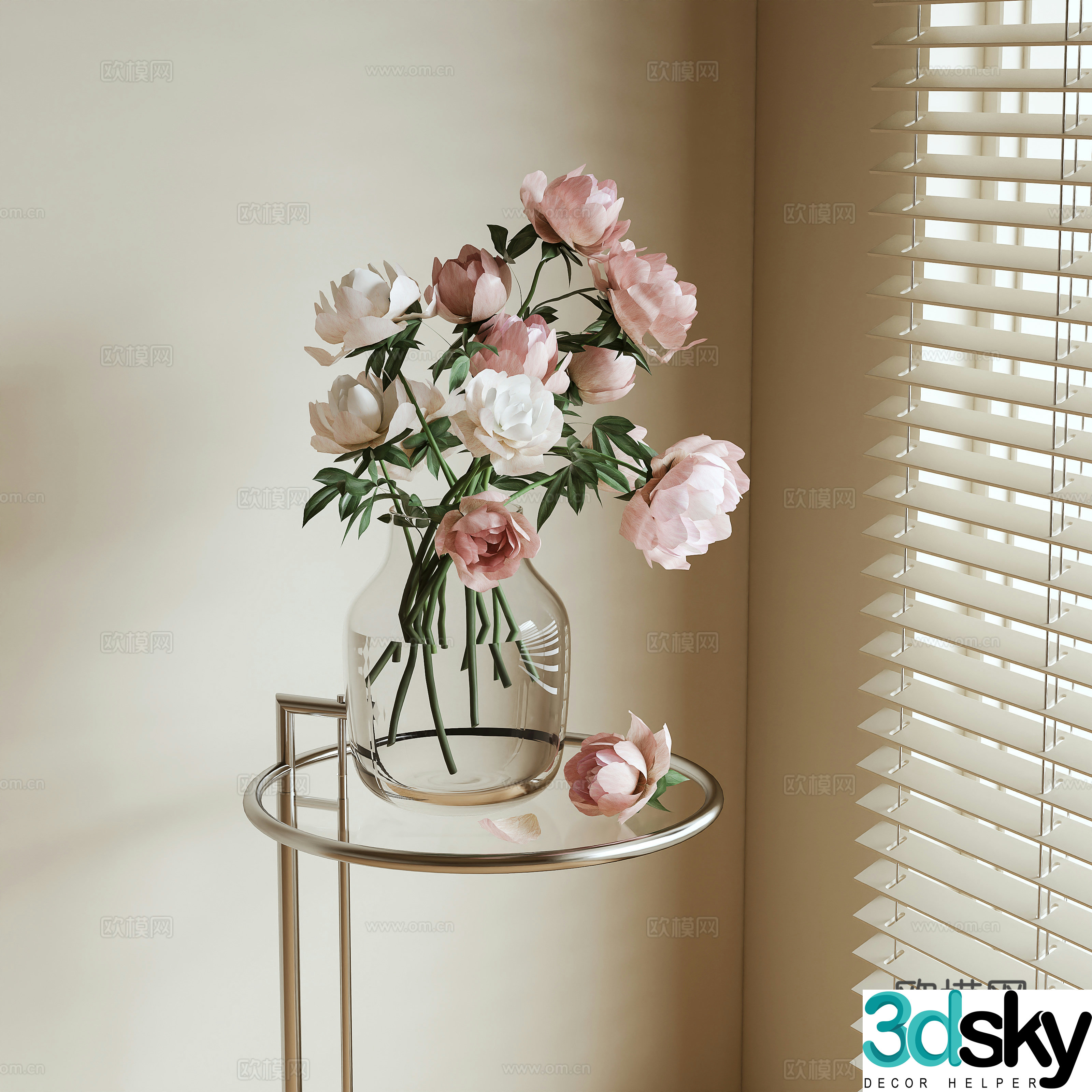 Modern Flower Flower Arrangement 3D Model