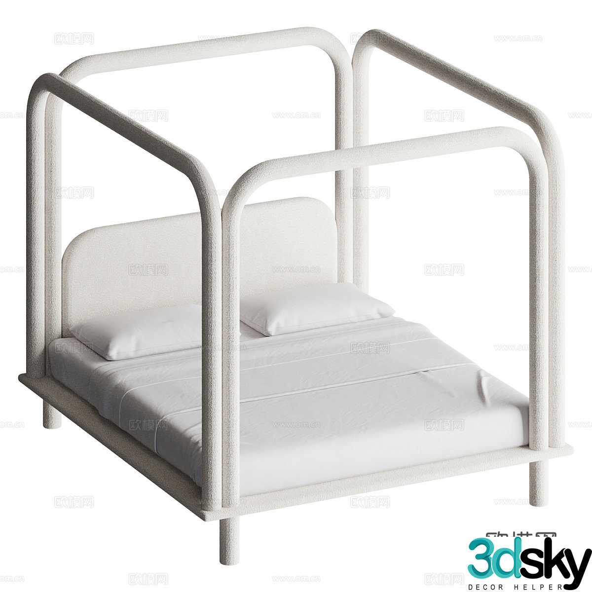 DONNA Furniture | Double Bed 3D Model