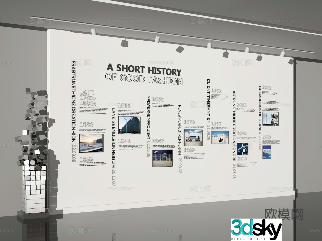 Exhibition hall 3d model