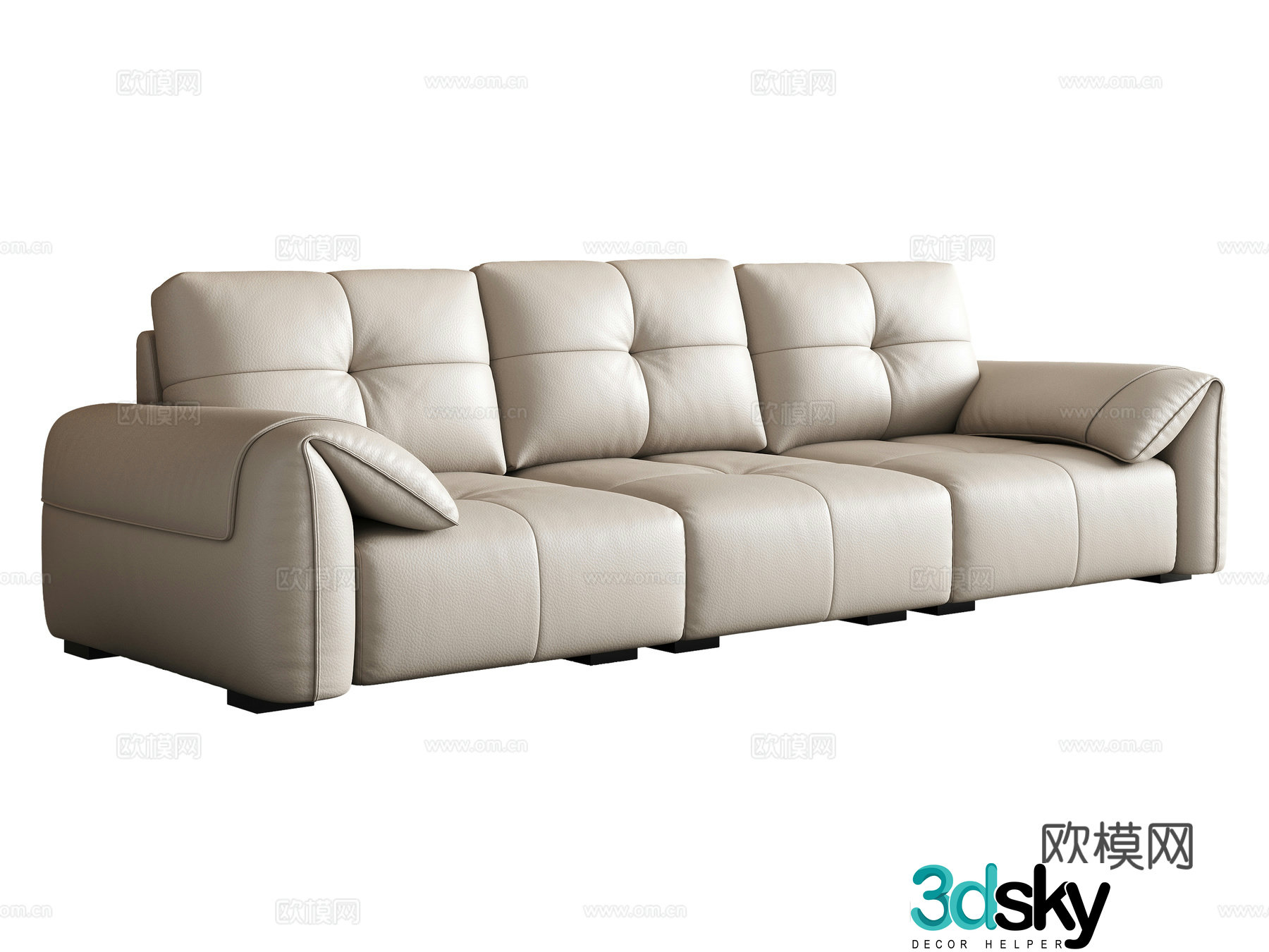 Modern multiplayer sofa 3d model