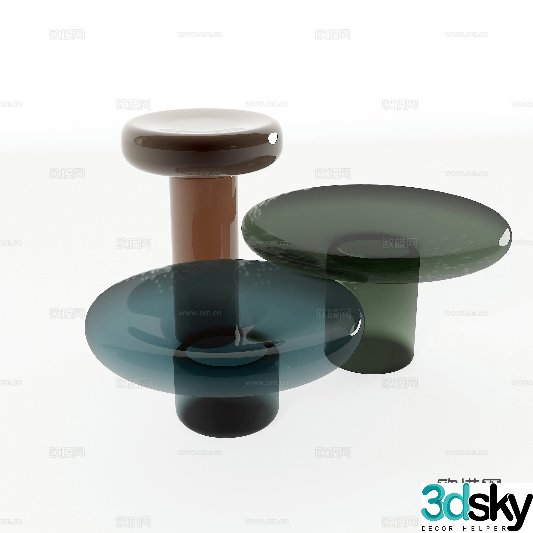 Modern side angle 3D model