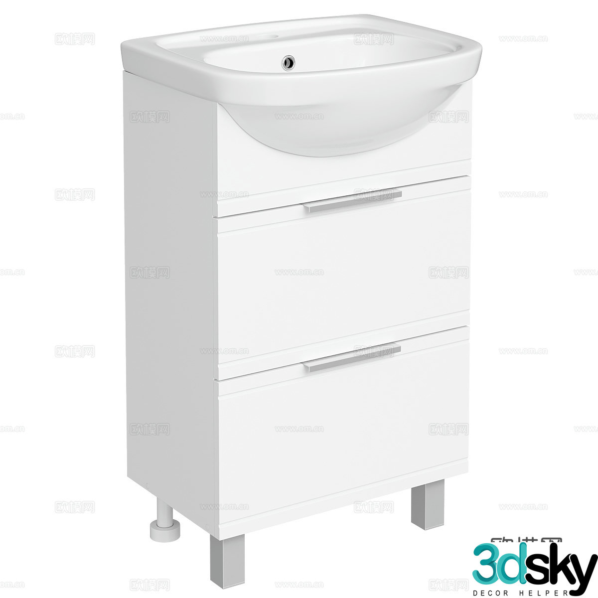 Washing table combination wash basin 3D model