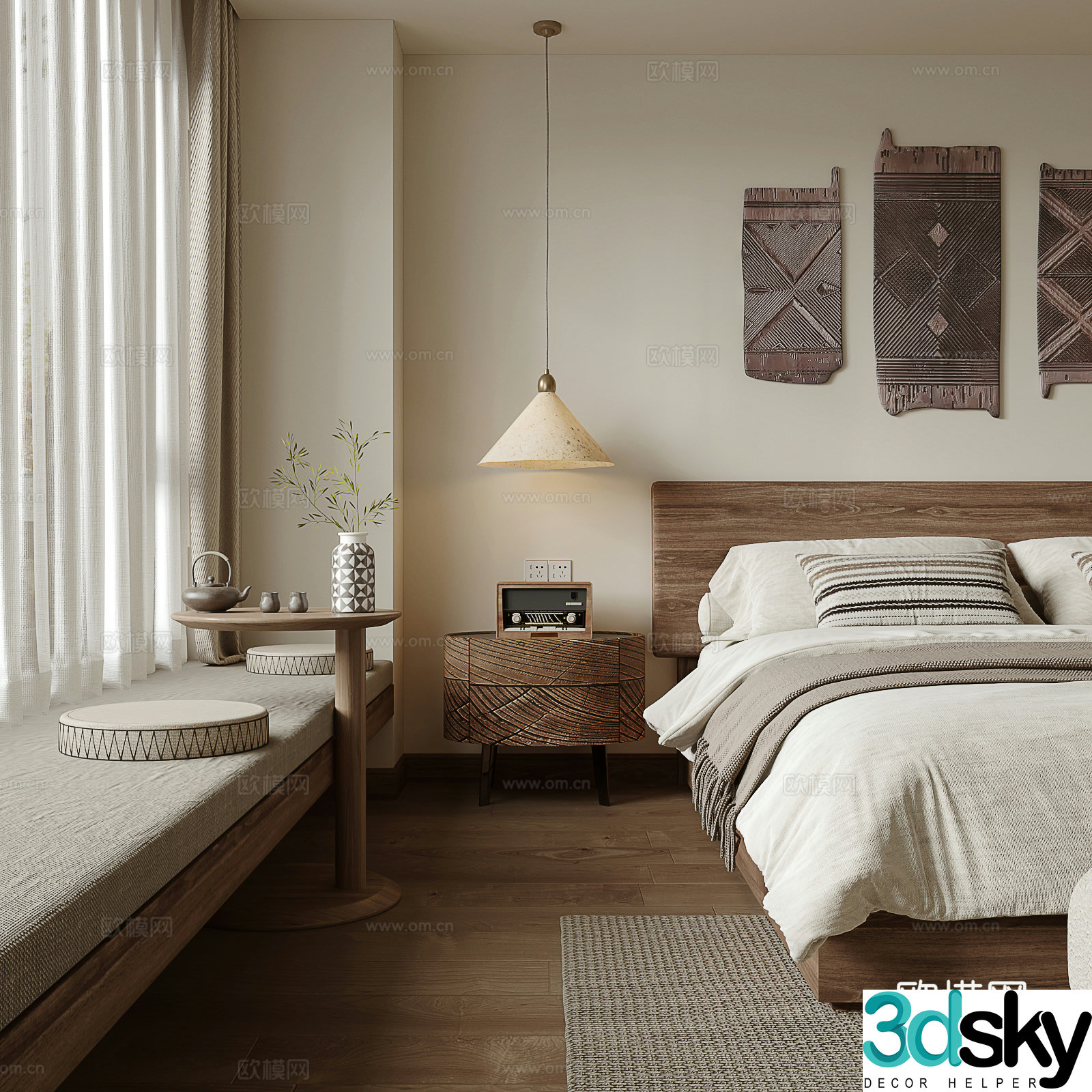 Wasabi Bedroom 3D Model