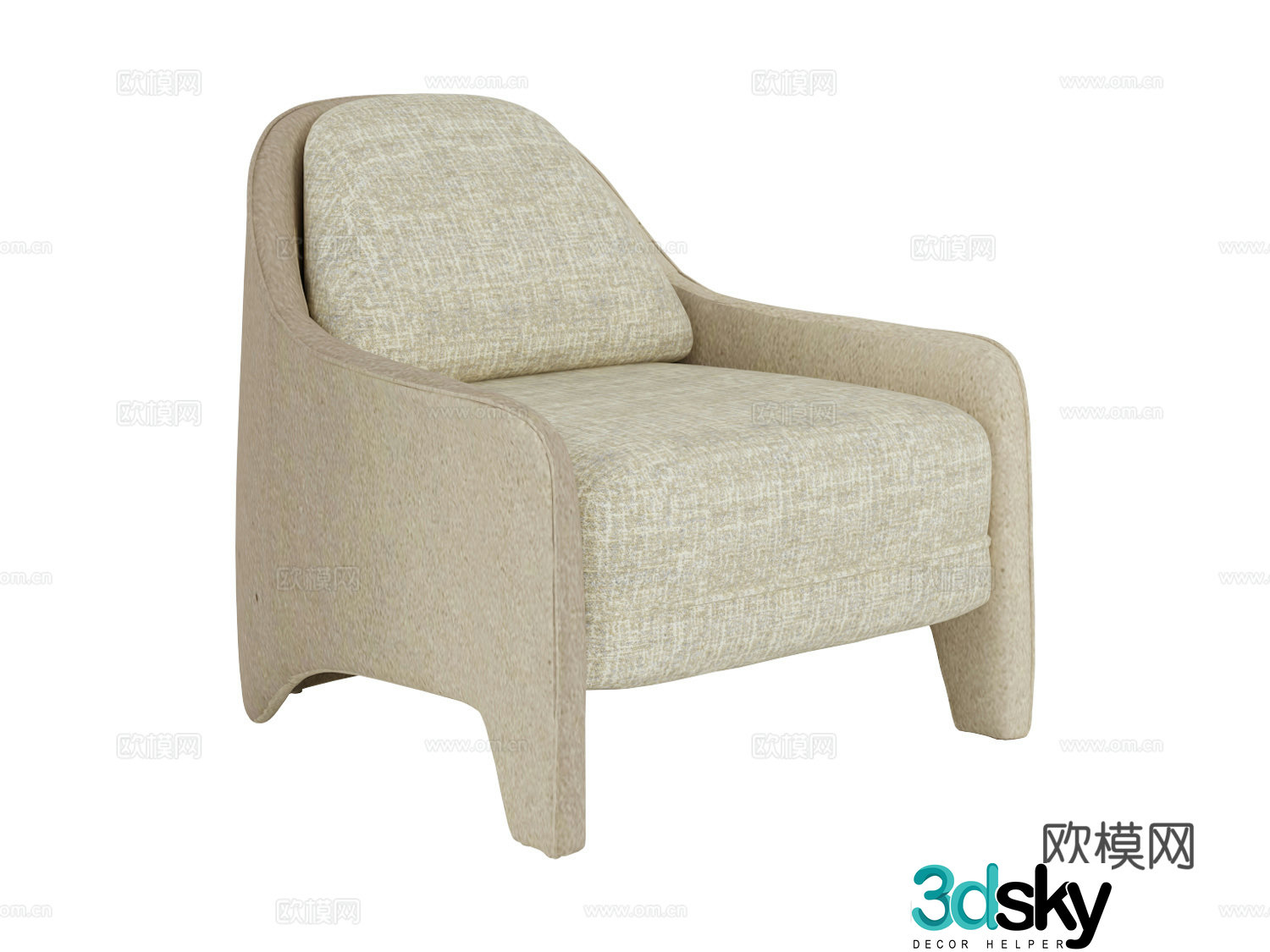 longhi – 3d model of leisure chair