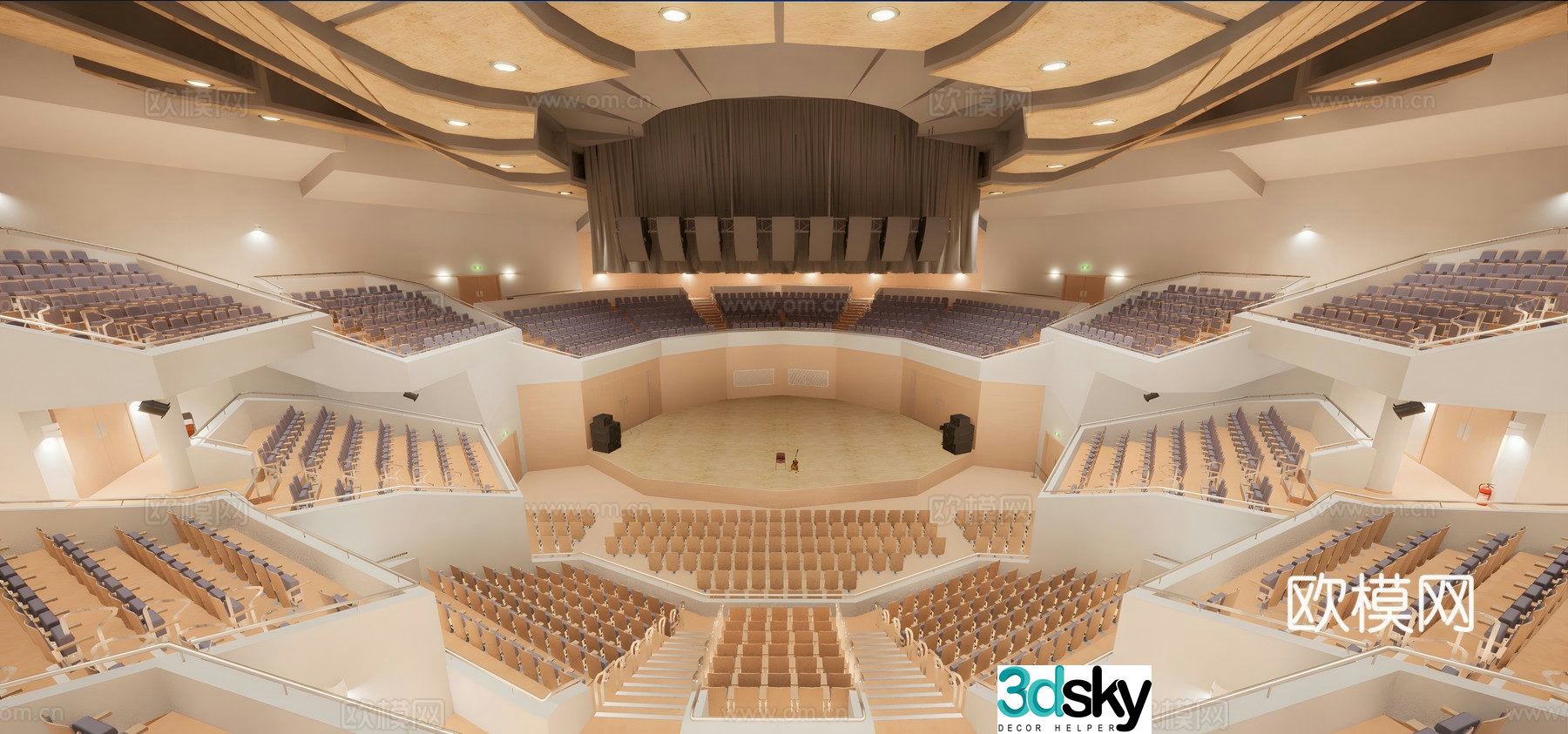 Concert Hall 3d model