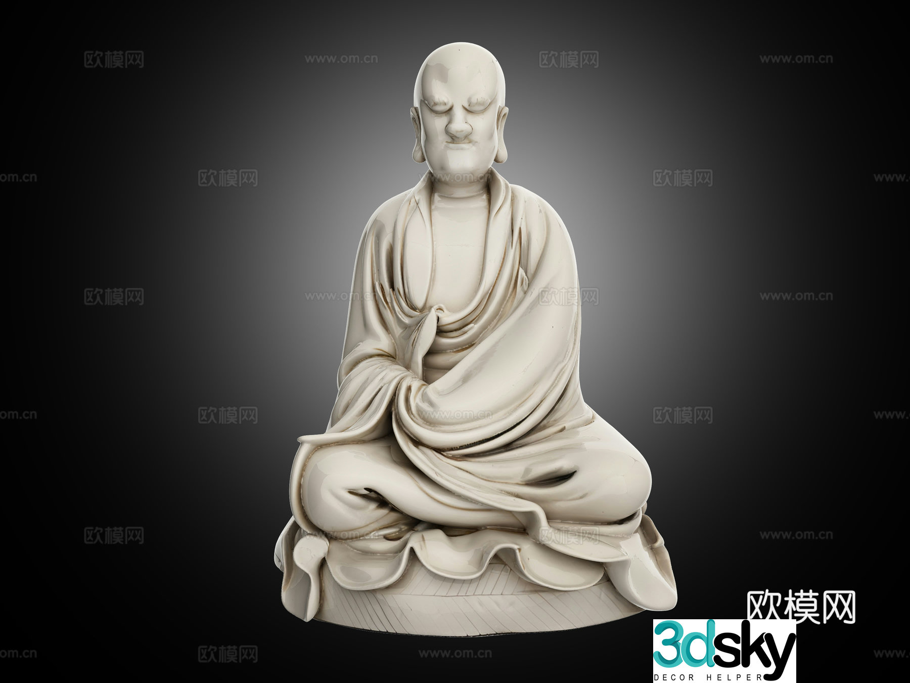 Buddha statue Maitreya Buddha Tathagata Buddha Sakyamuni Buddha Guanyin Bodhisattva Amitabha Buddha sculpture carving 3D model