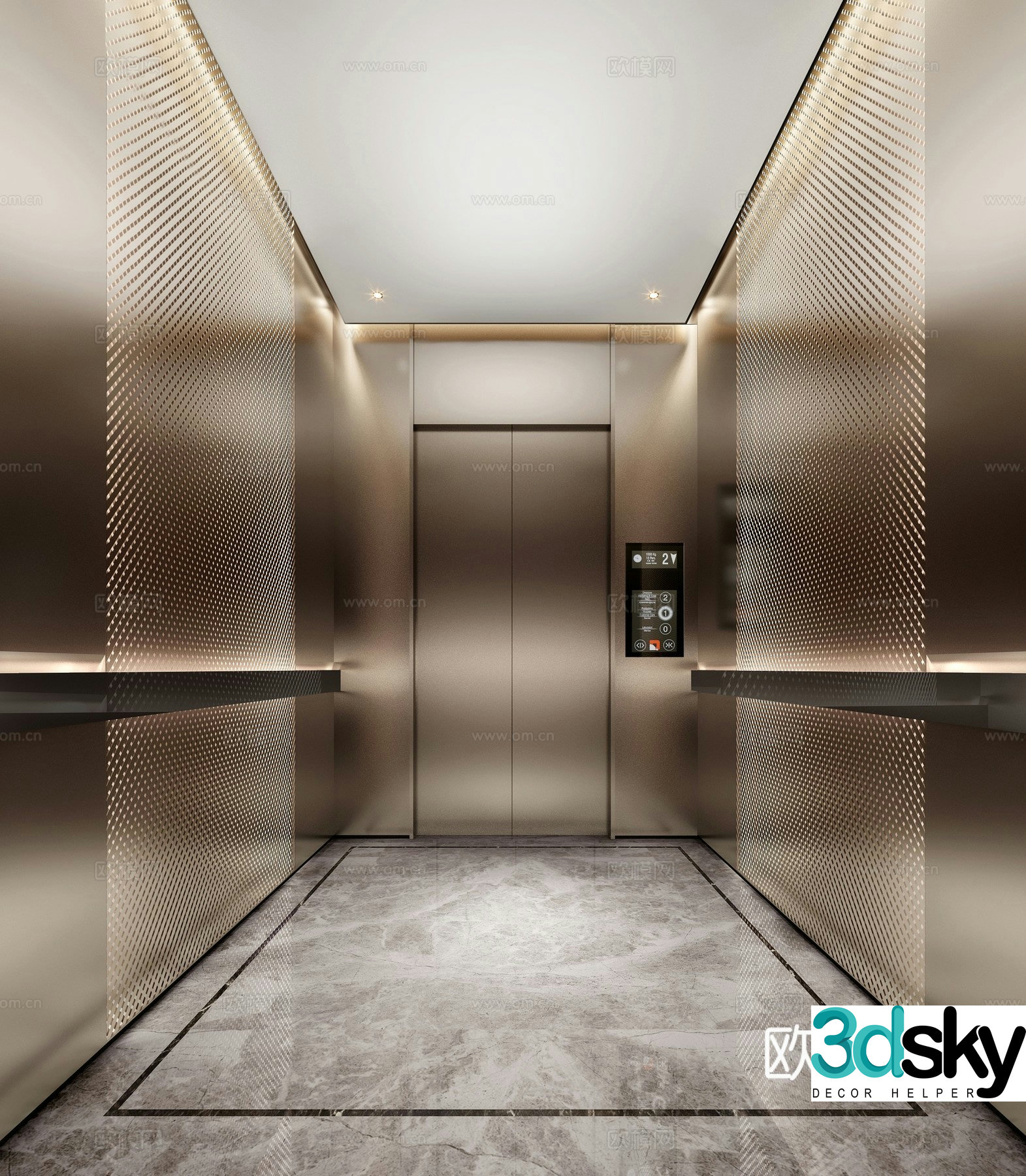 Elevator car 3d model