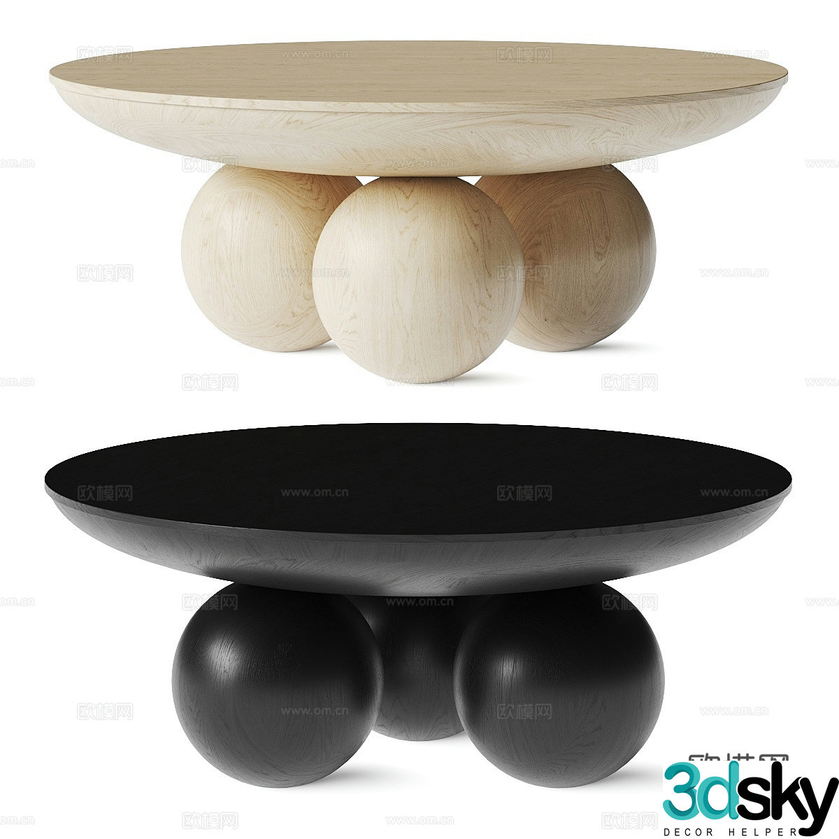 Modern Italian minimalist Anthropologie Sonali coffee table 3D model