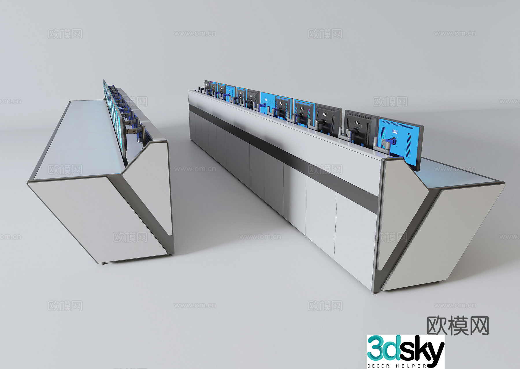 Scheduling console 3d model