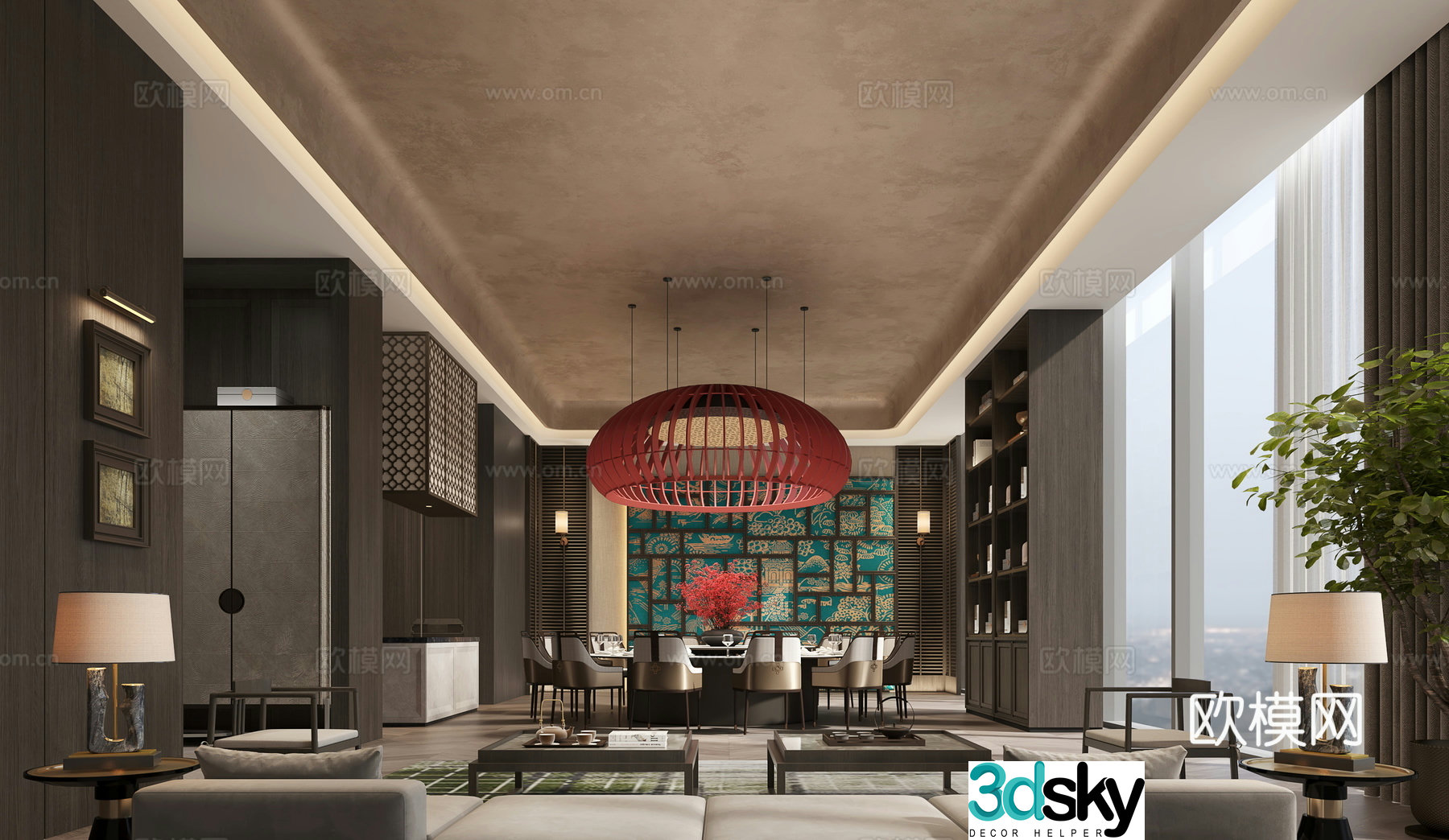 Hotel private room 3D model