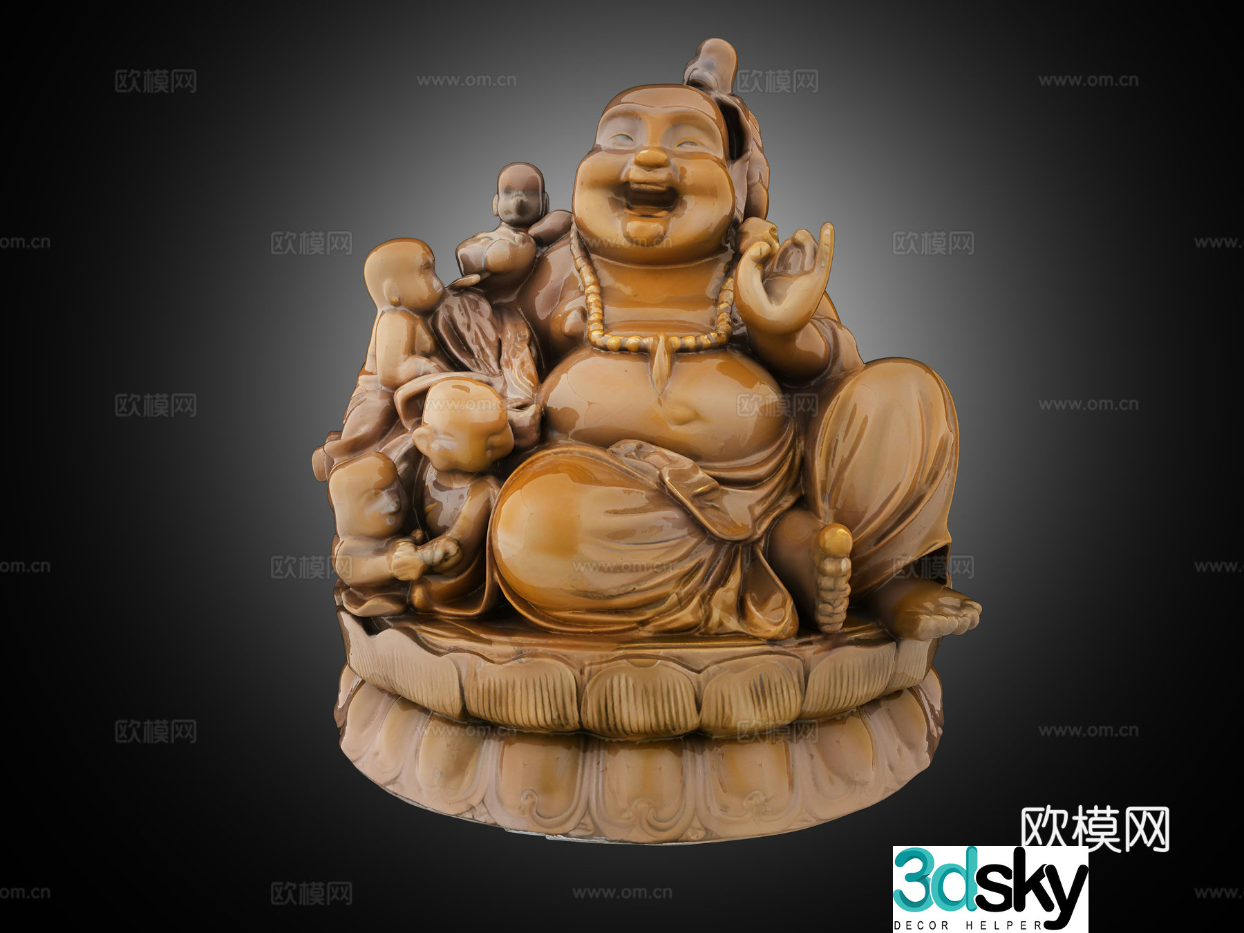 Buddha statue Maitreya Buddha Tathagata Buddha Sakyamuni Buddha Guanyin Bodhisattva Amitabha Buddha sculpture carving 3D model