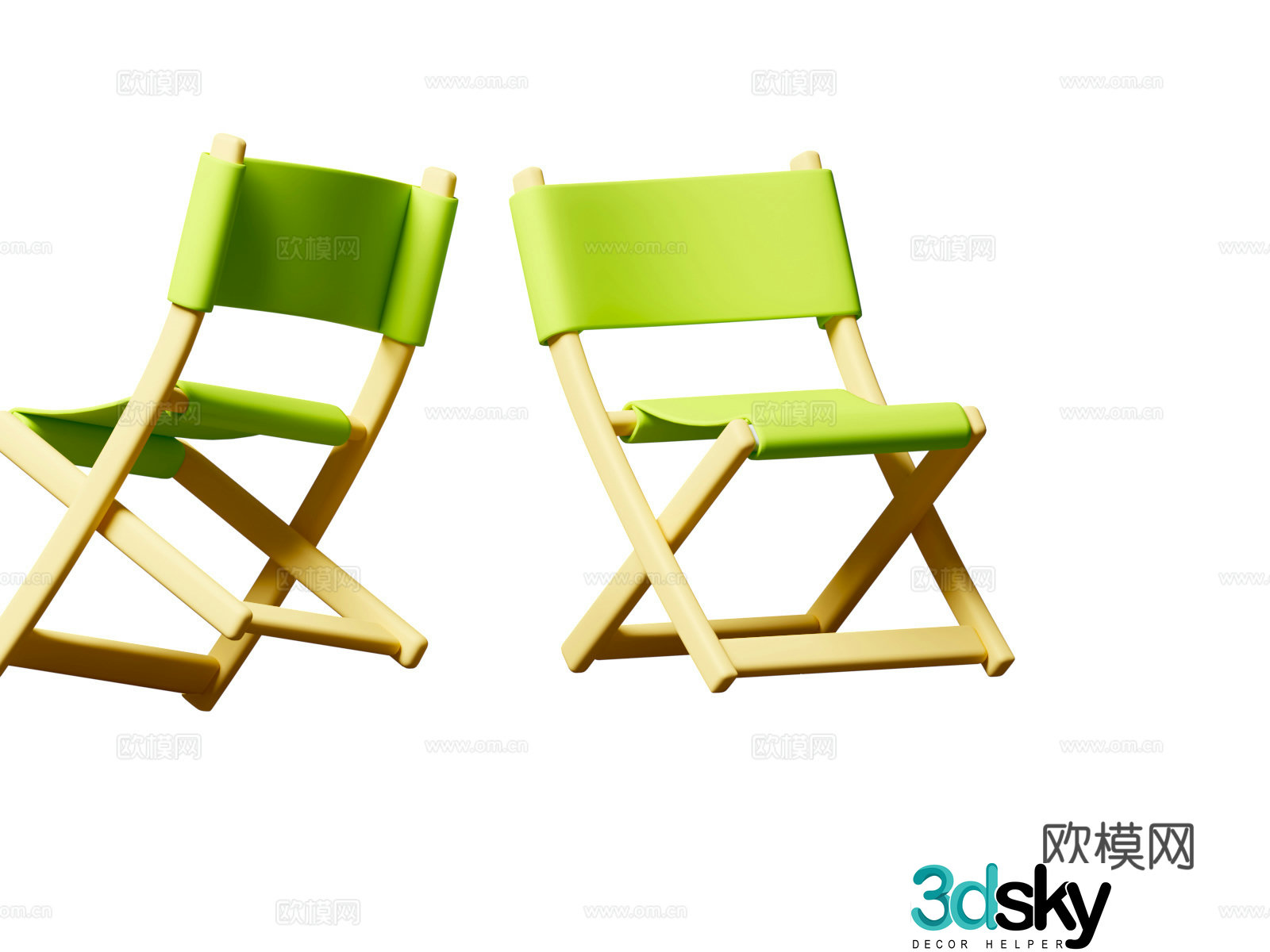 Outdoor camping cartoon style camping chair spring and summer travel tent chair Ch3d model