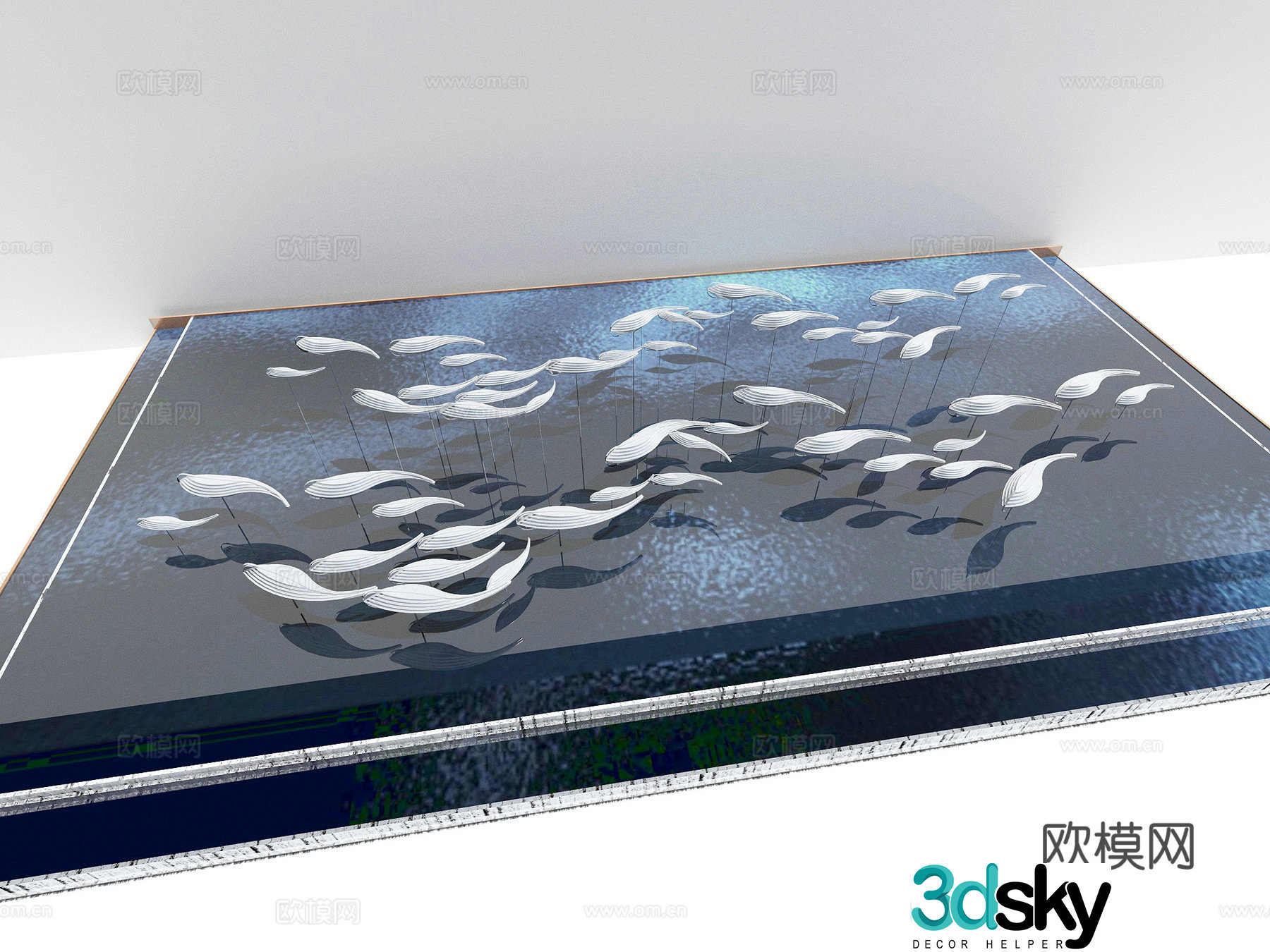 Sculpture City Sculpture Waterscape Sculpture 3d Model