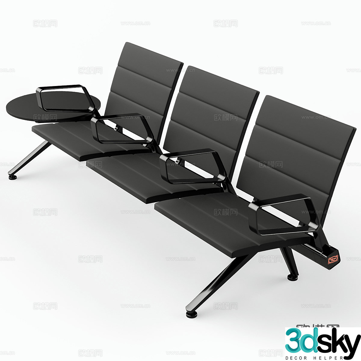 Modern Italian public chair 3d model