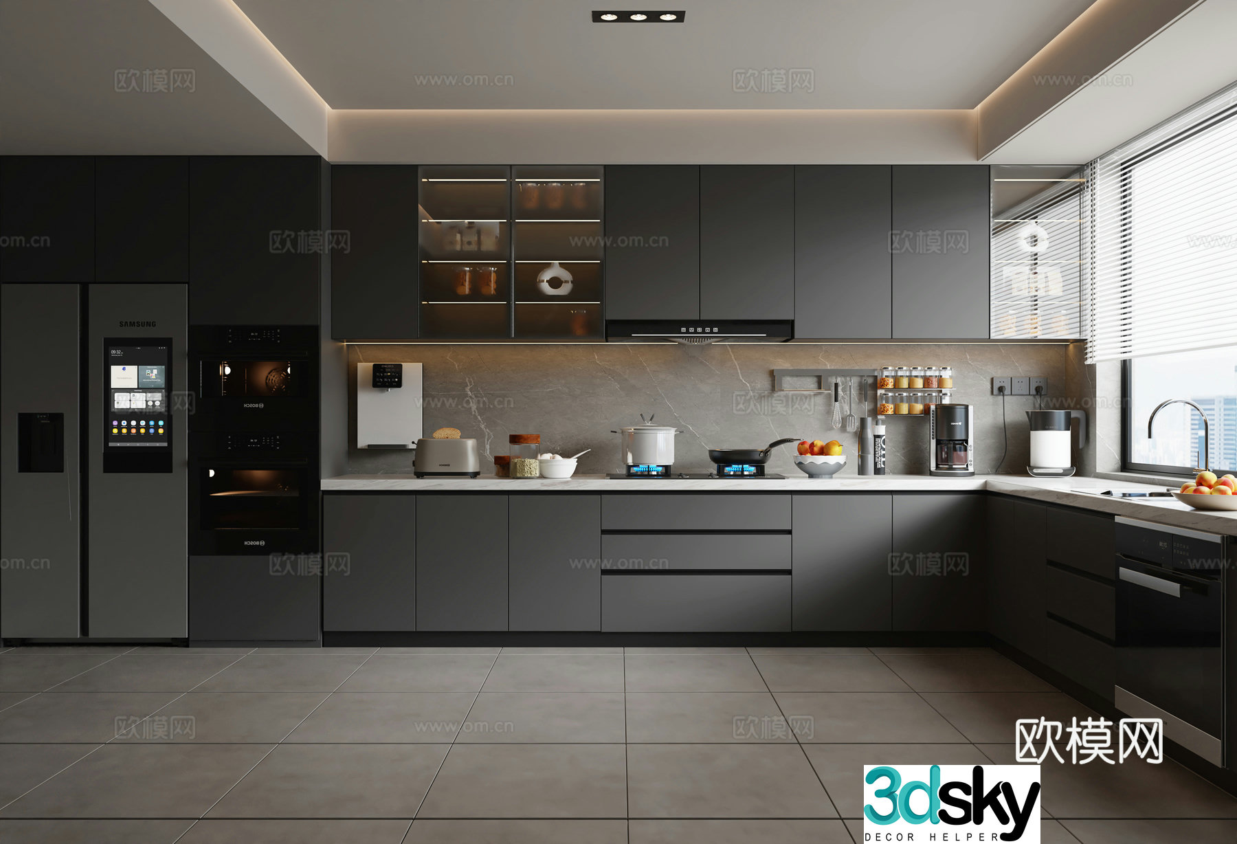 Italian kitchen 3d model