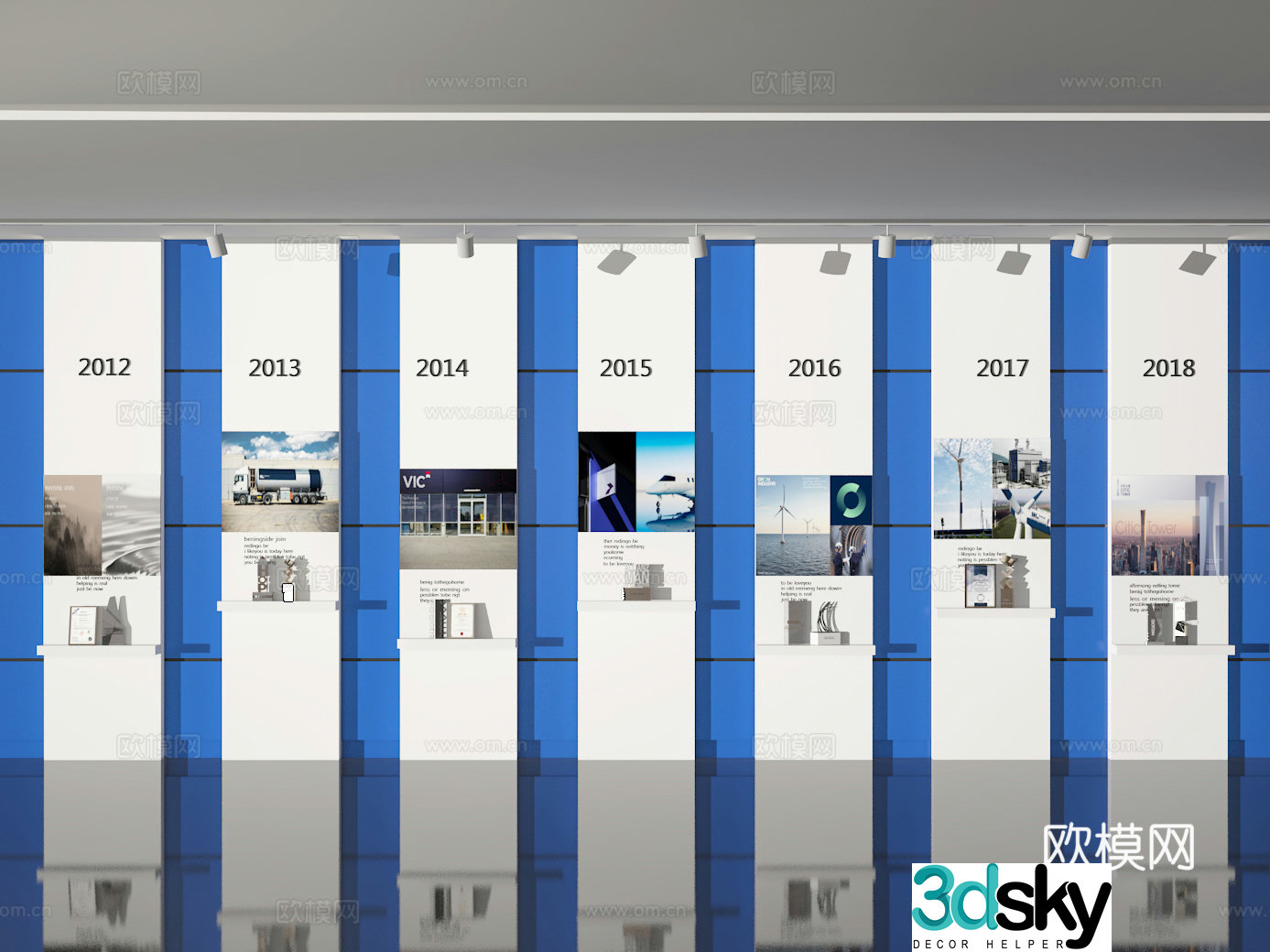 Exhibition hall 3d model
