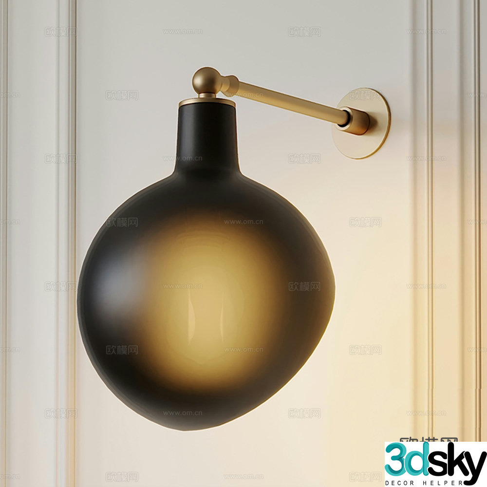 Wall lamp Decorative lamp Lighting 3d model