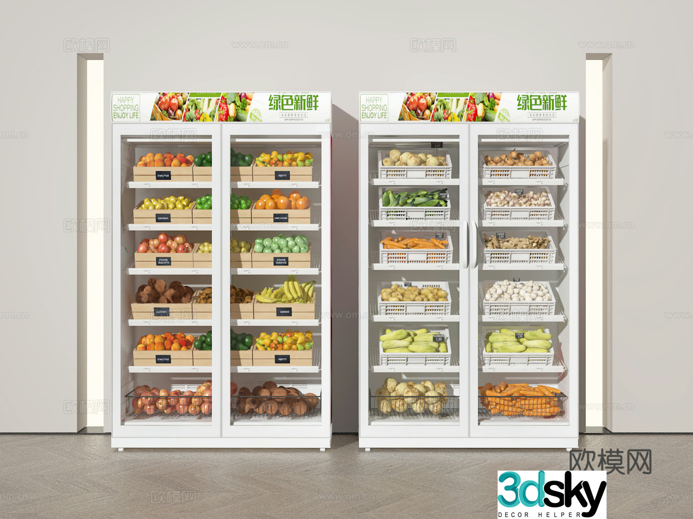 Fruit Cabinet 3D Model
