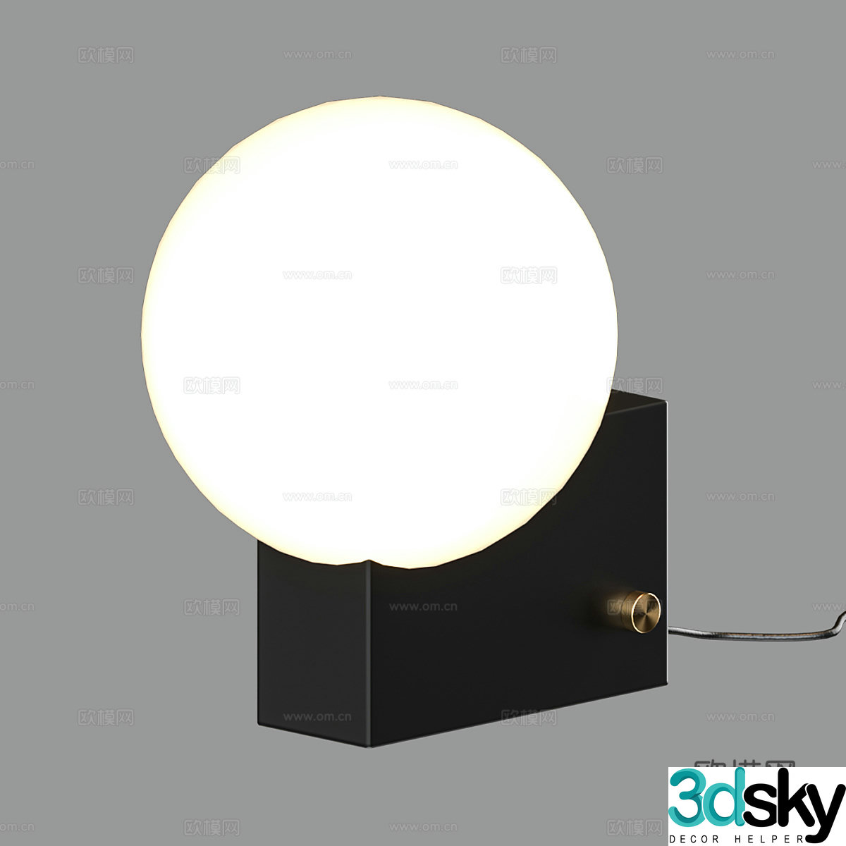 Modern simple desk lamp Table lamp Simple desk lamp Study desk lamp Lamp 3D model