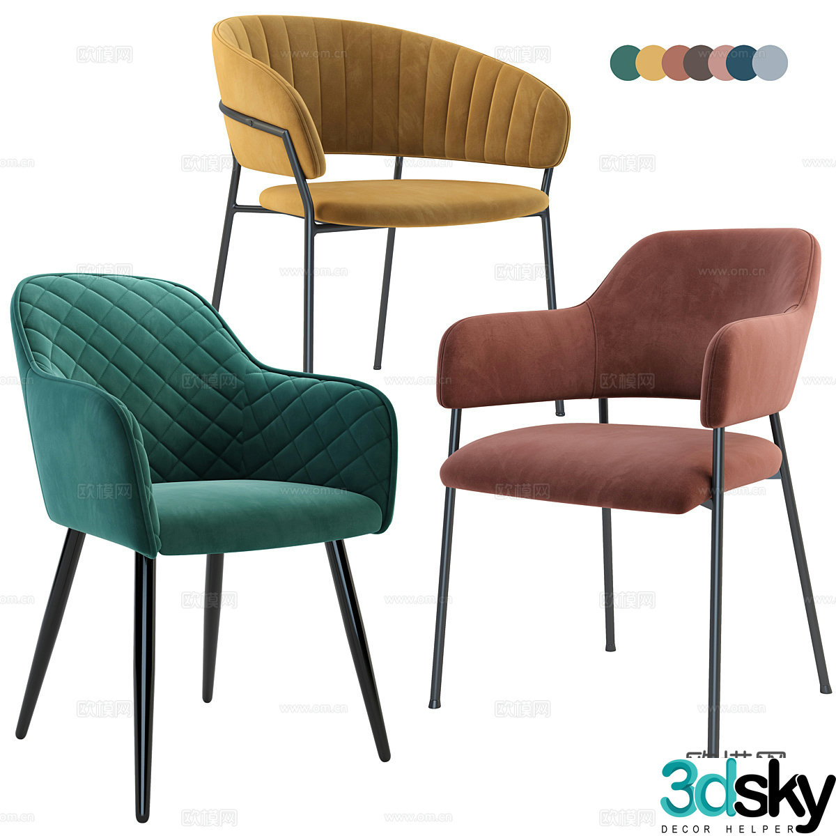 Dining chair 3d model