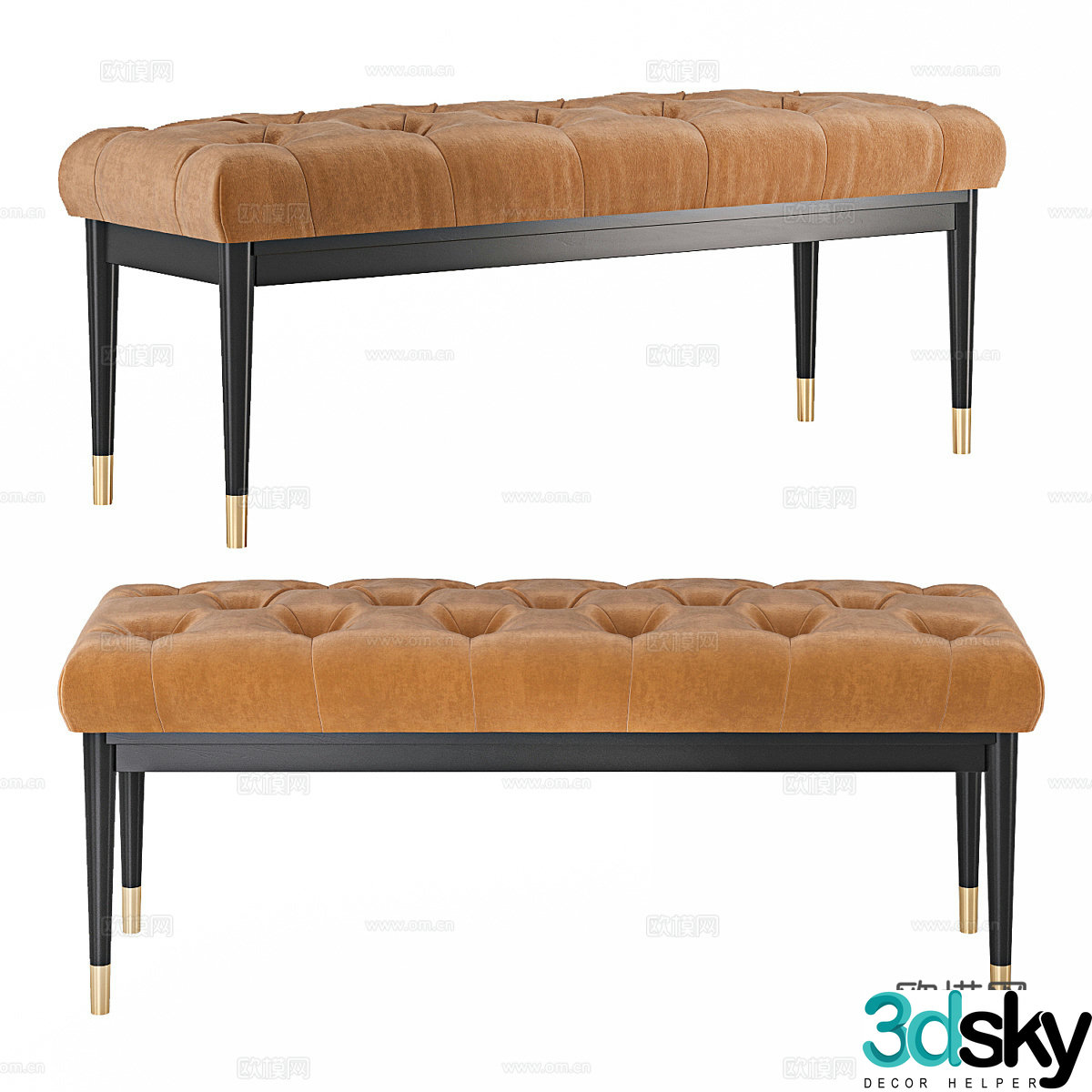 Sofa stool 3d model