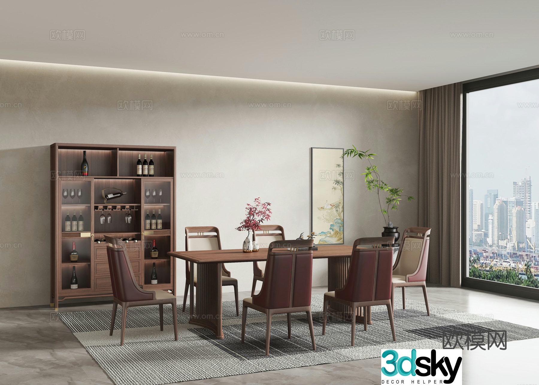 New Chinese restaurant 3D model