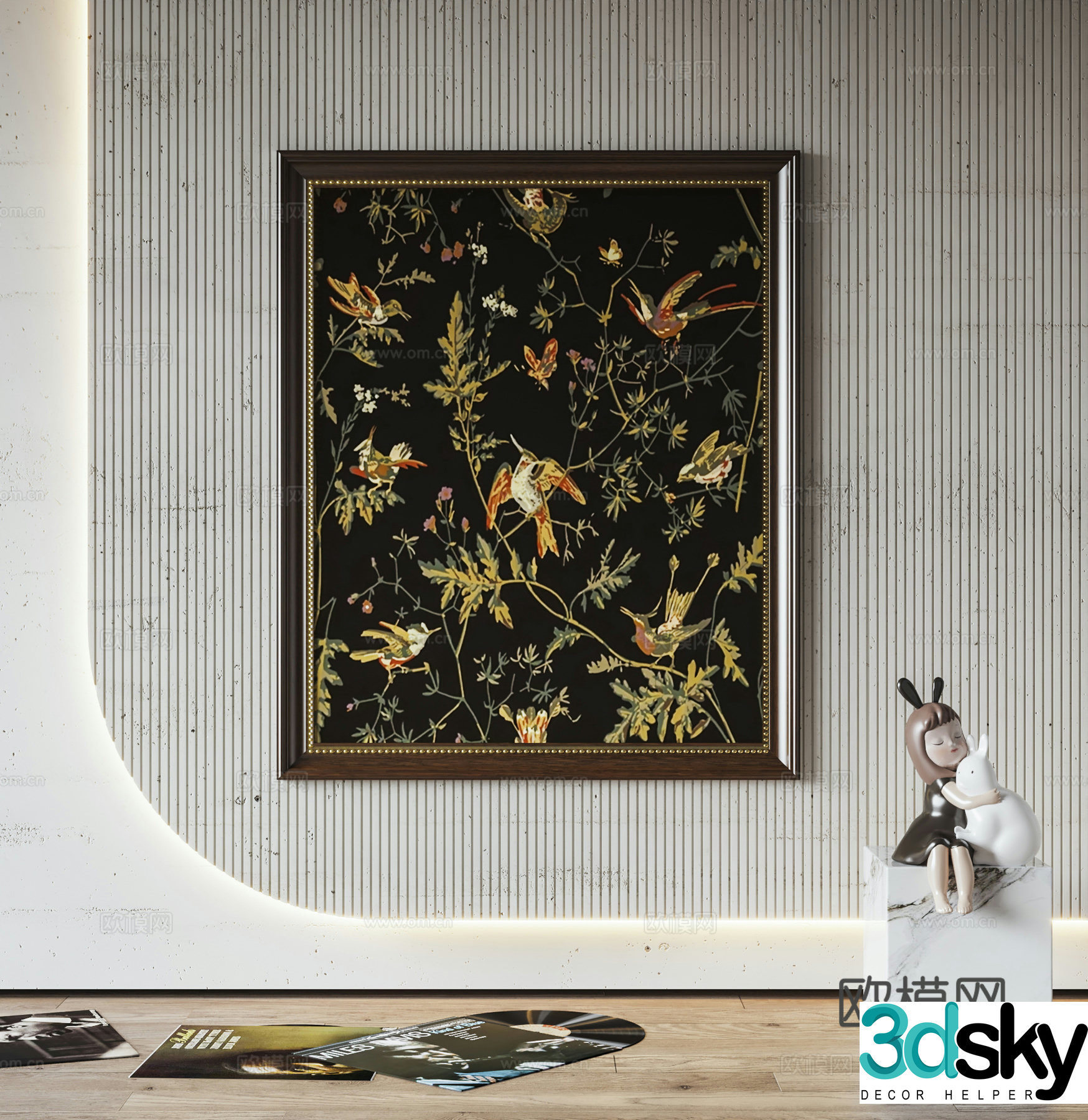 3D model of medieval hanging paintings