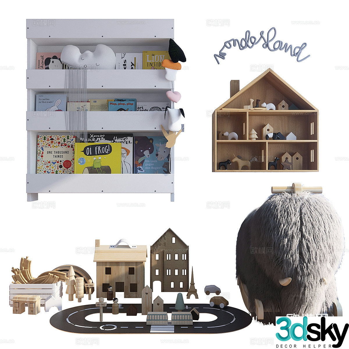 Children’s wall cabinet 3d model
