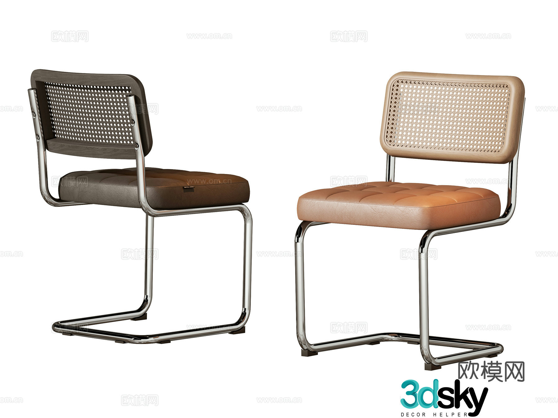 Modern single chair 3d model