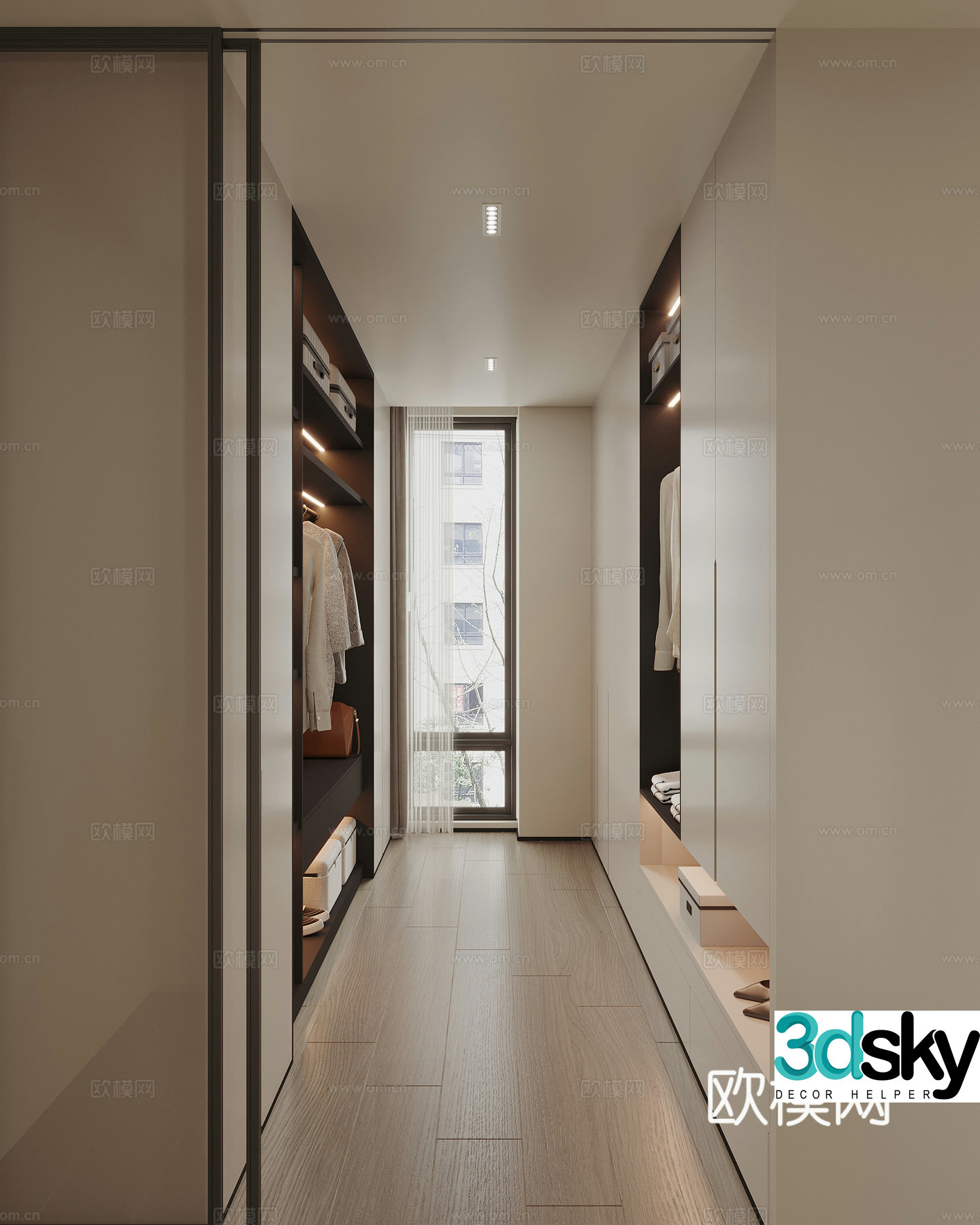 Modern wardrobe 3d model