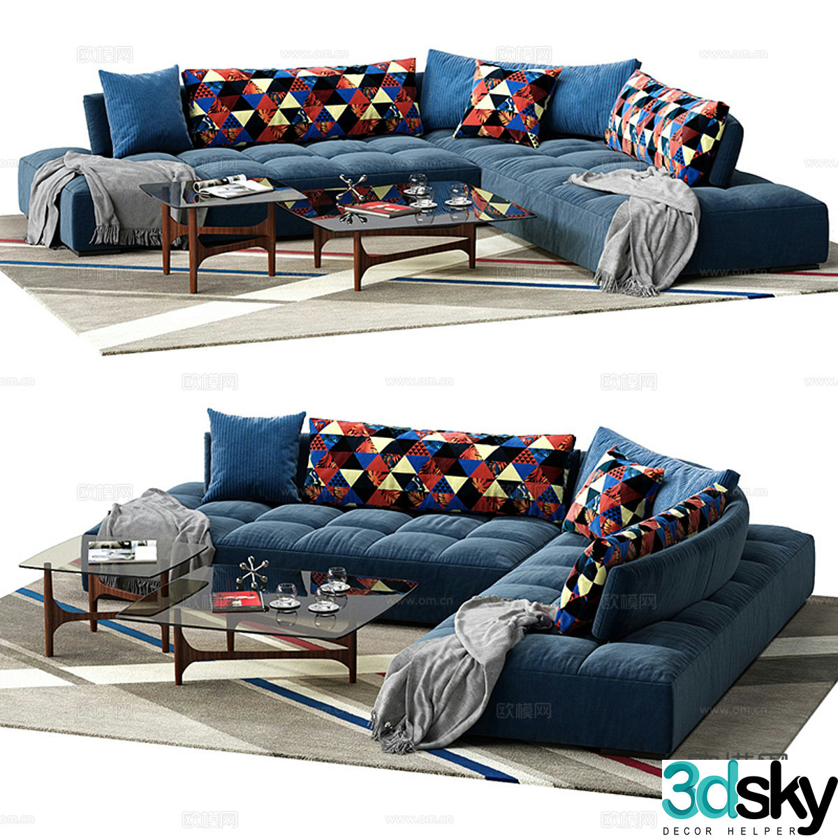Corner sofa 3d model