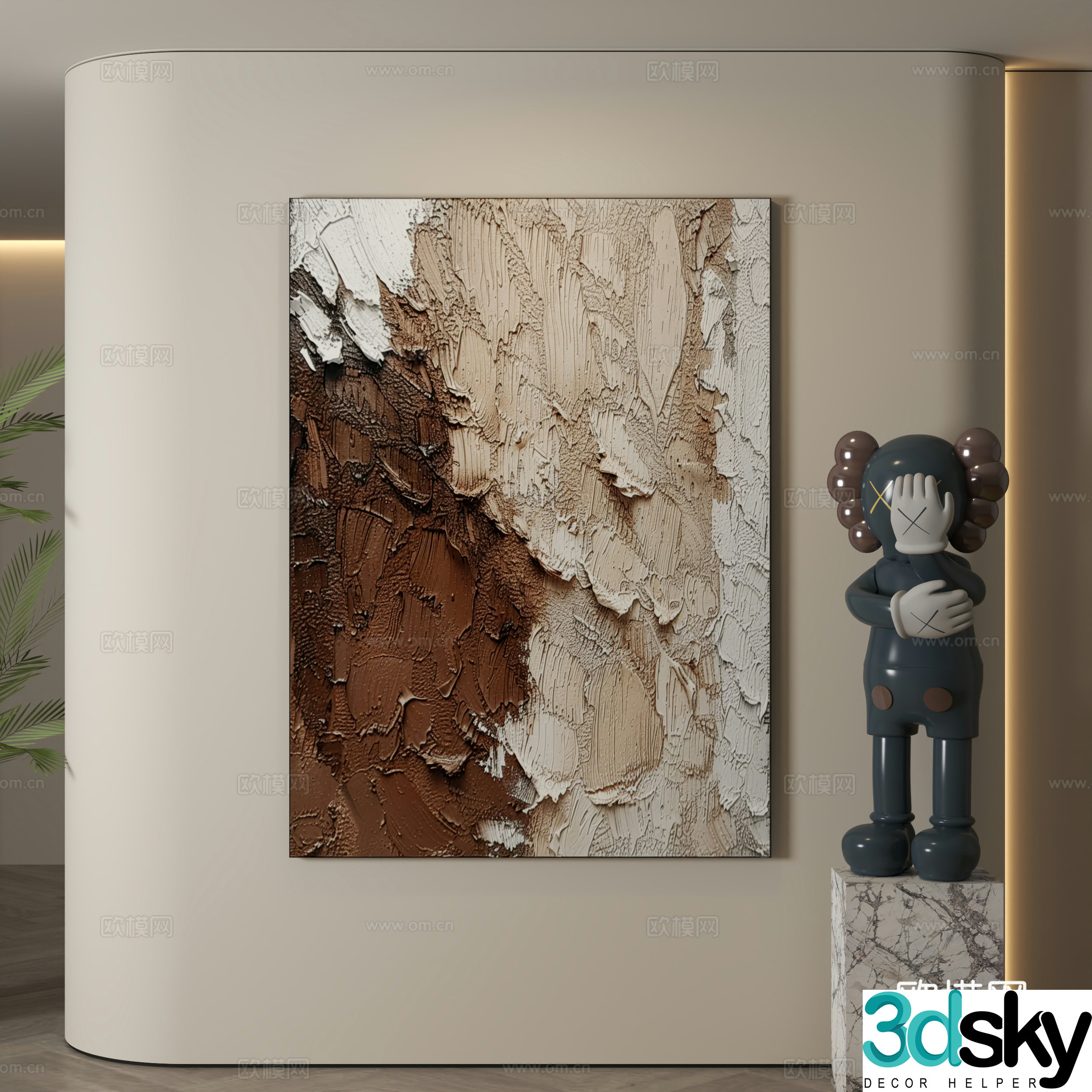 Modern decorative paintings Decorative paintings Modern hanging paintings Hanging paintings Simple hanging paintings 3D model