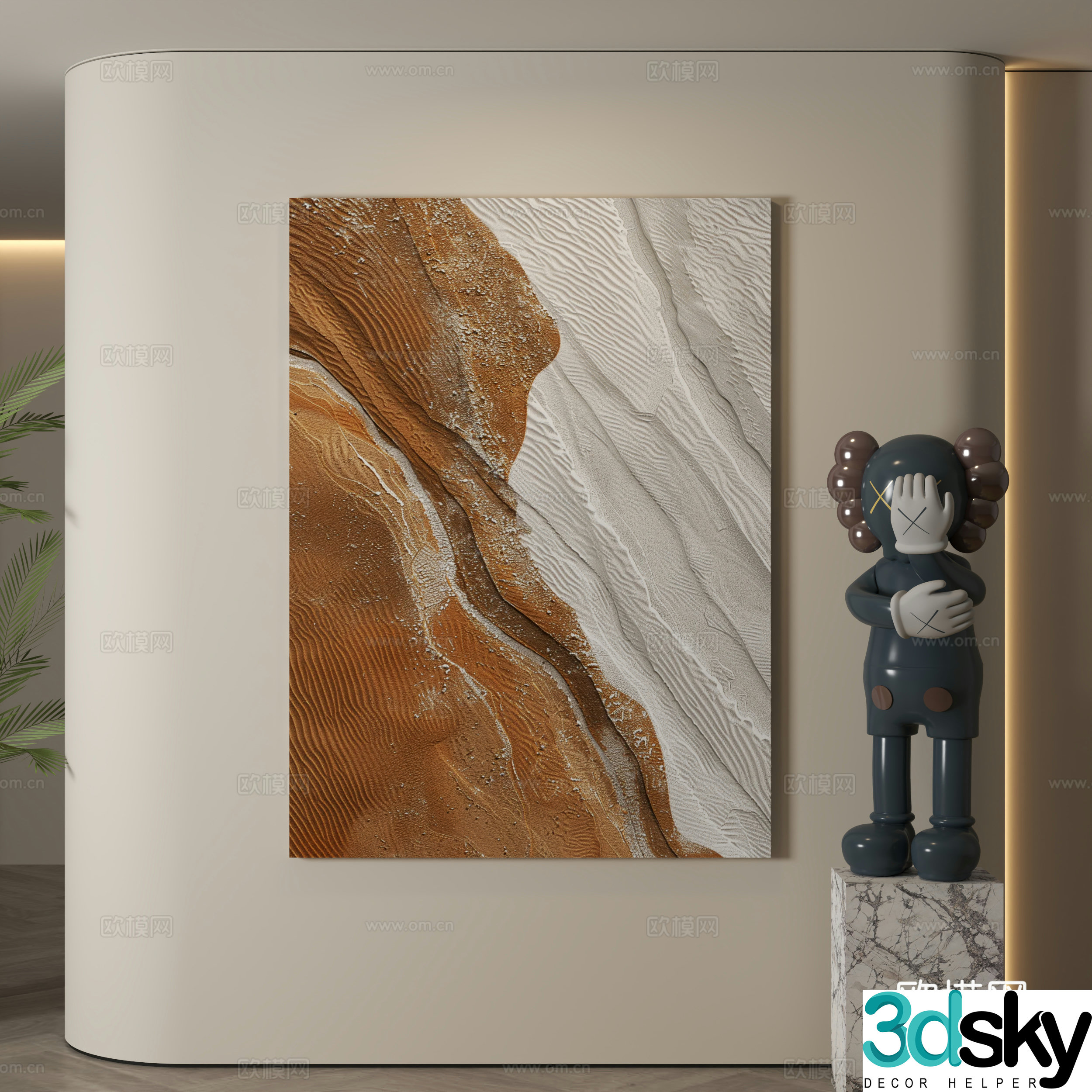 Modern decorative paintings Decorative paintings Modern hanging paintings Hanging paintings Simple hanging paintings 3D model