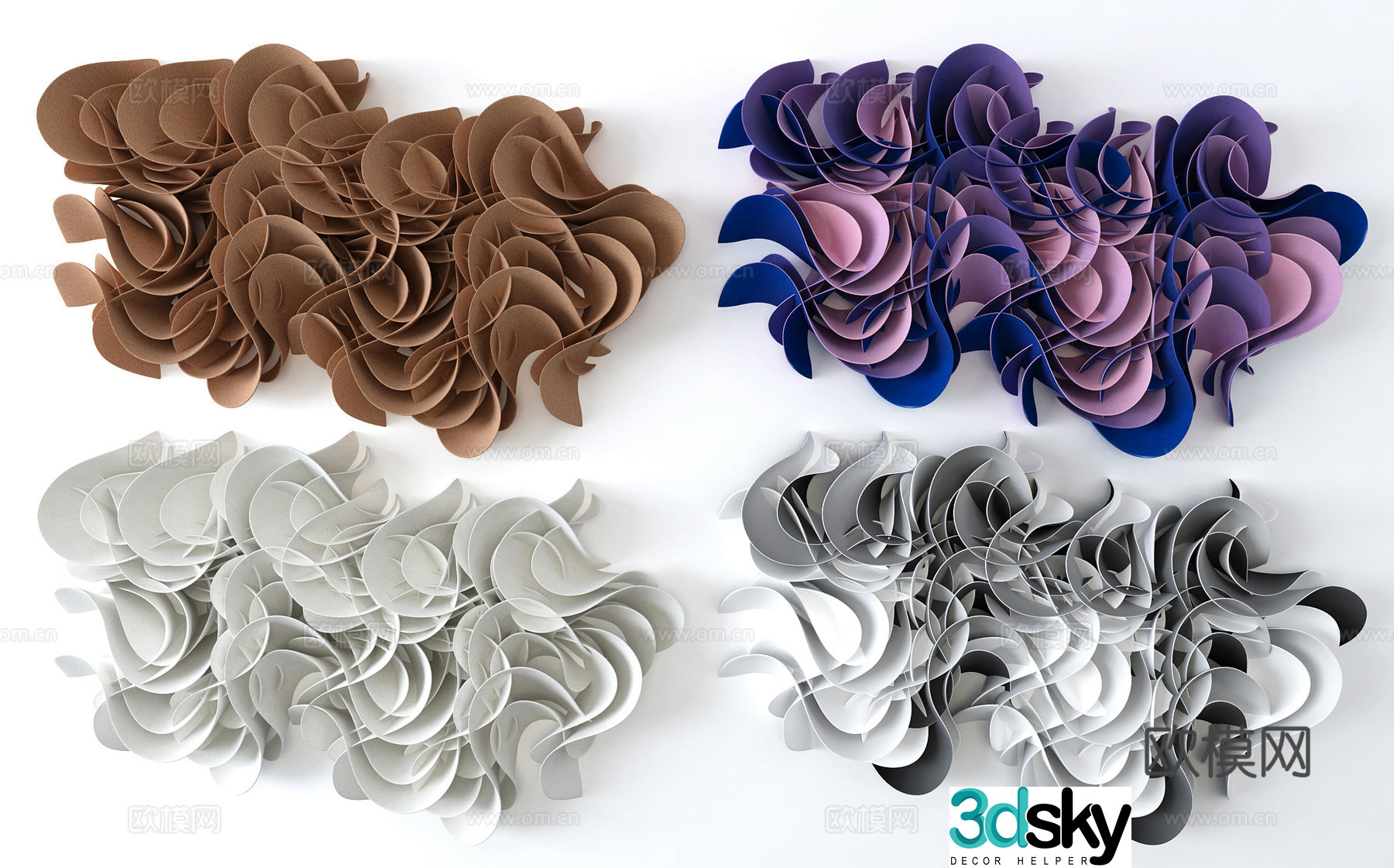3D wall decoration model
