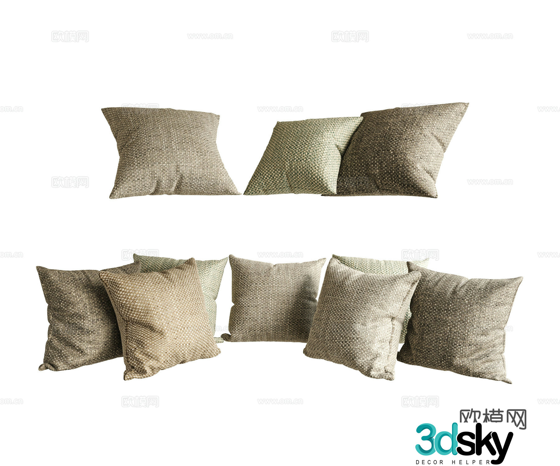 Modern pillow 3d model