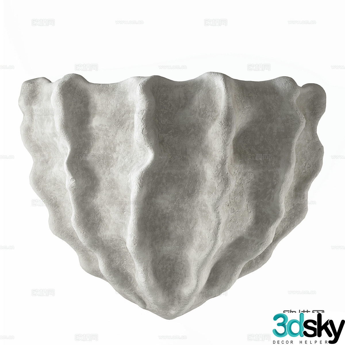 New Chinese style Wasabi Meduse wall light 3D model