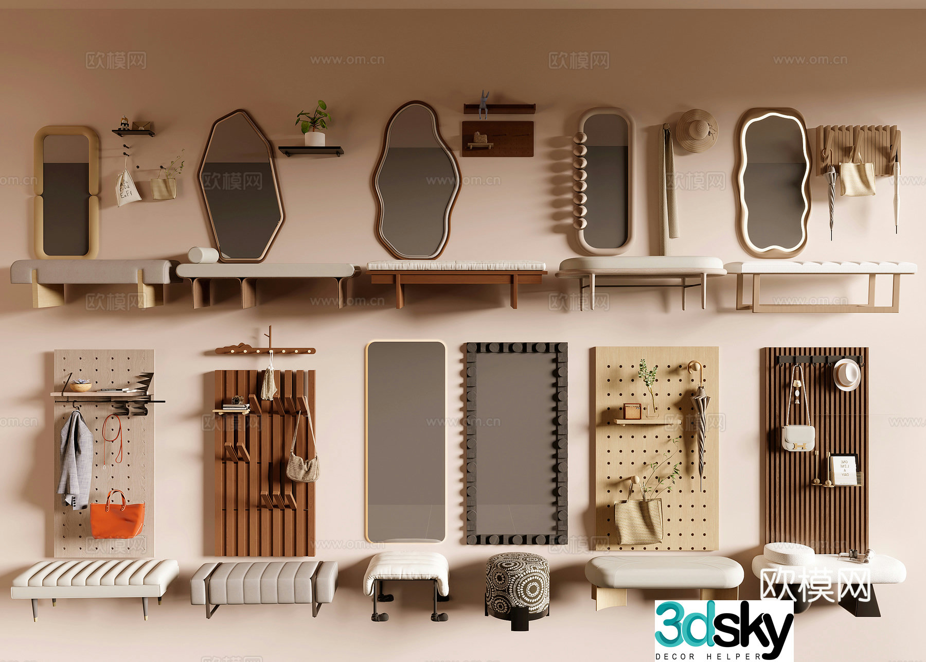 Dressing mirror 3d model