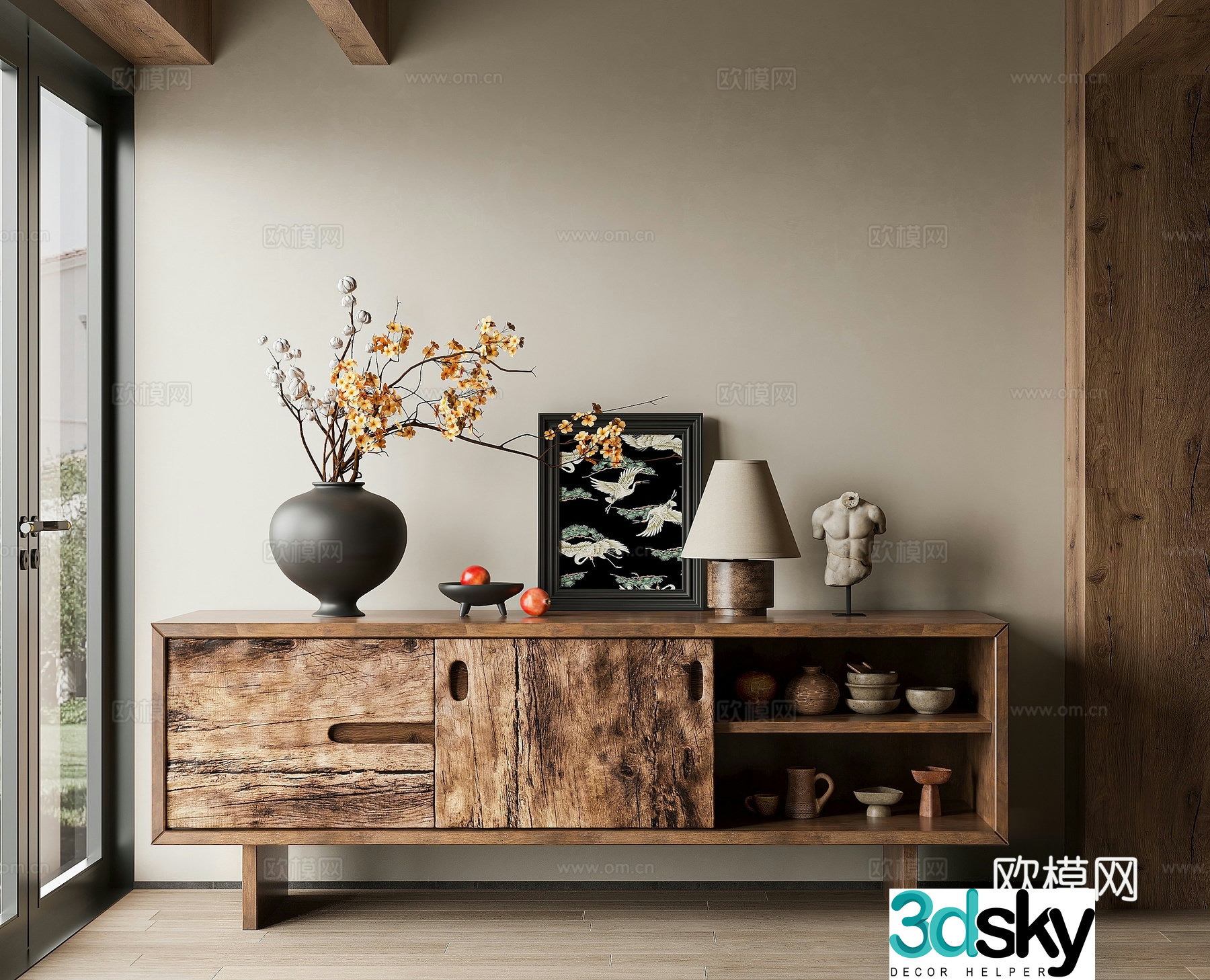 Wasabi sideboard 3D model
