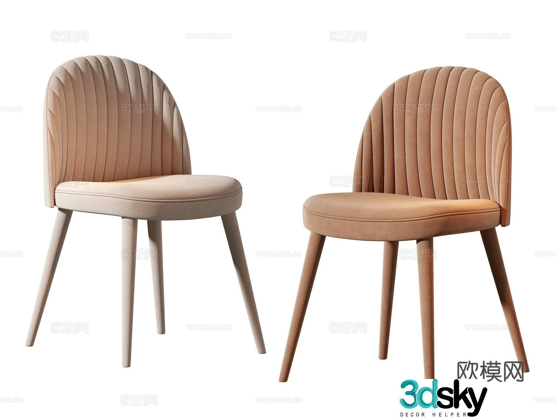 Modern single chair 3d model