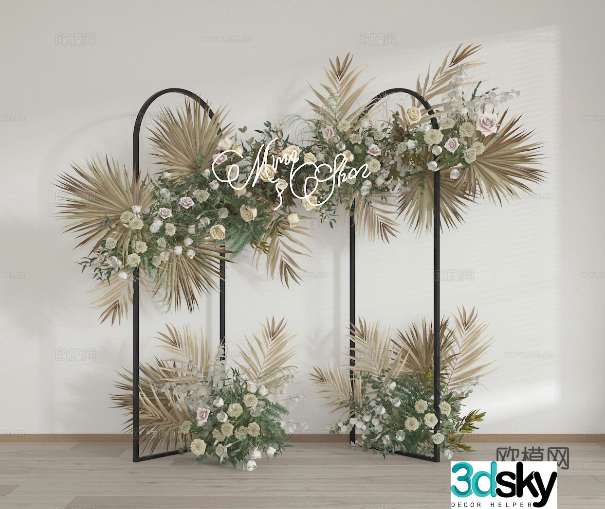 Flower art 3d model