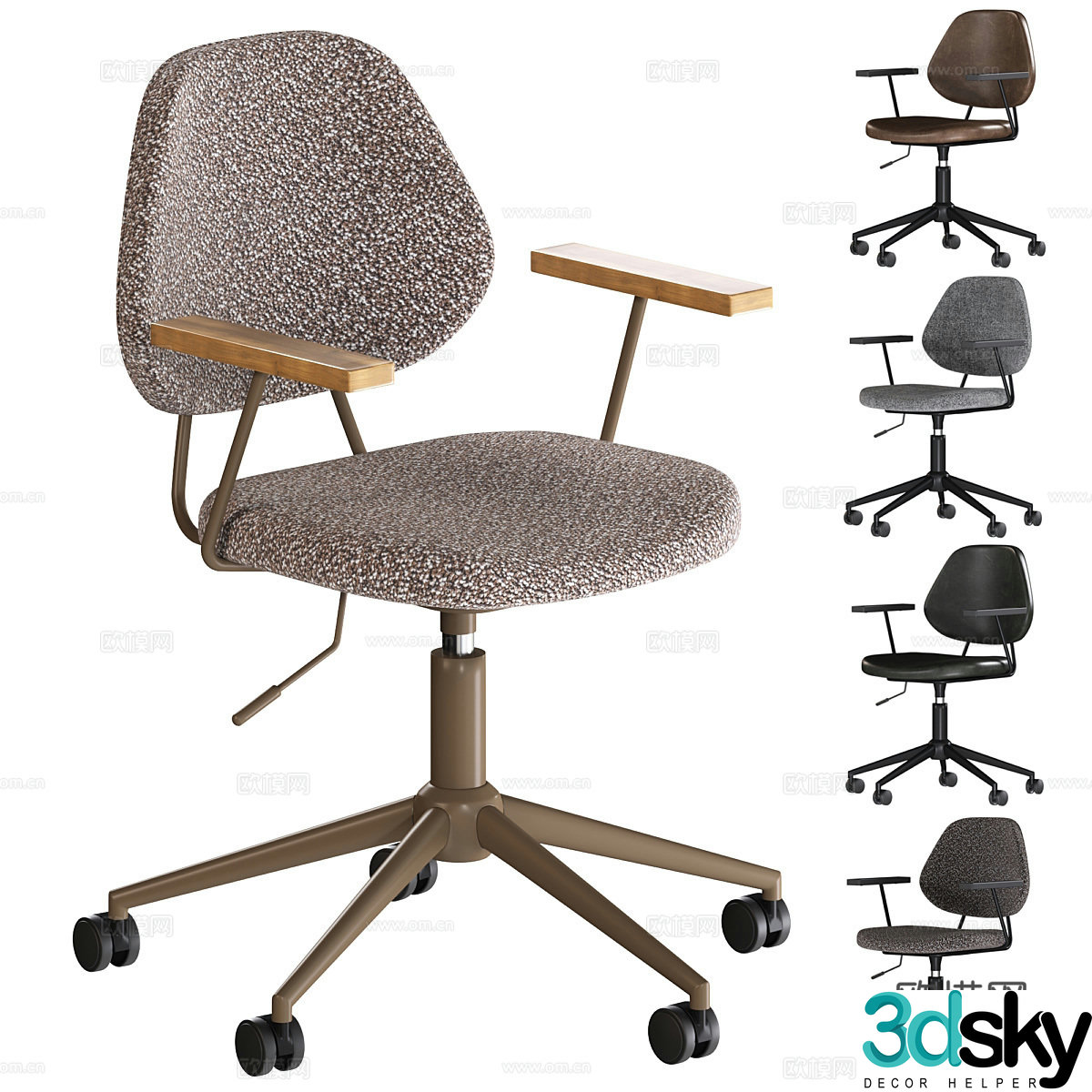Modern Italian TINGLE office chair 3d model