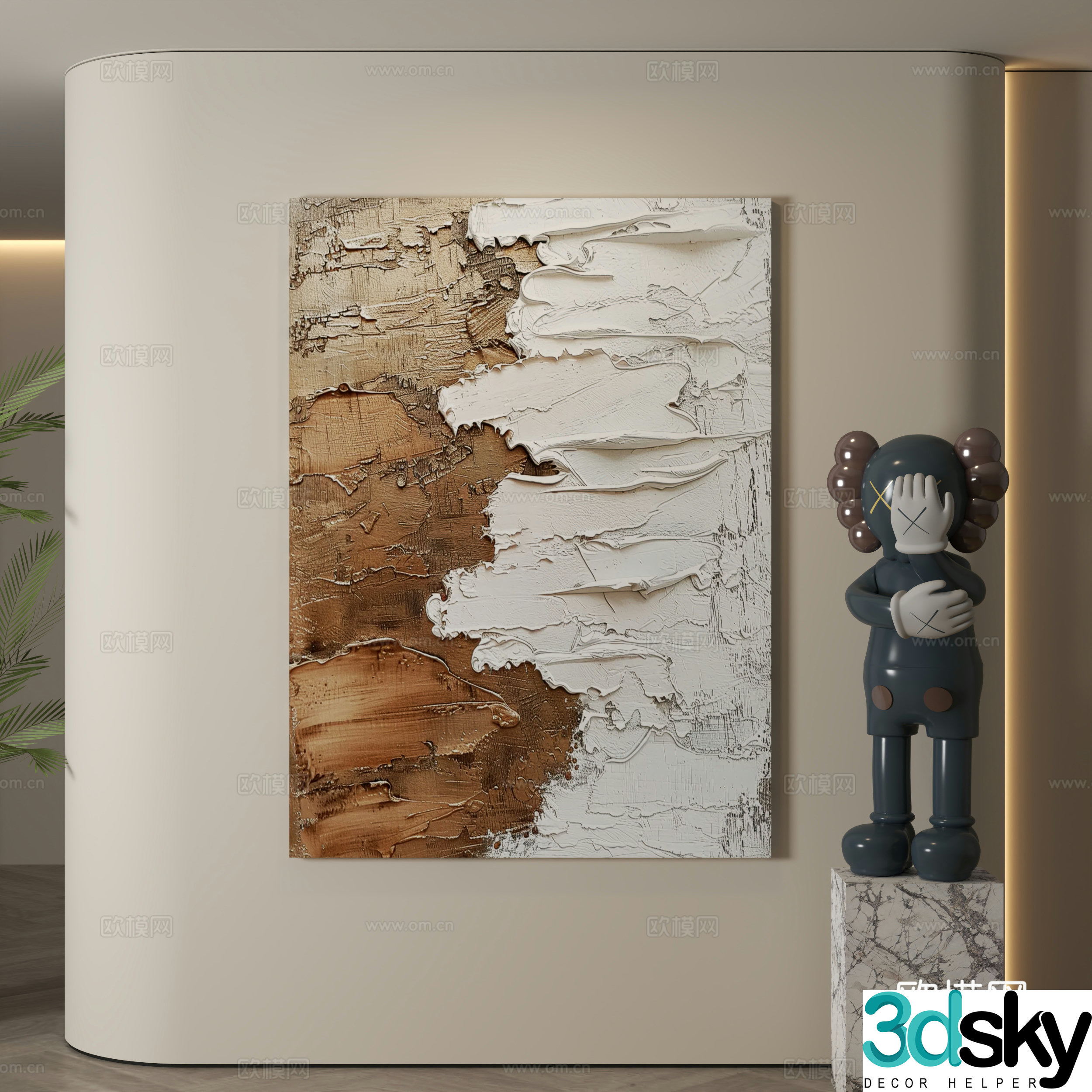 Modern decorative paintings Decorative paintings Modern hanging paintings Hanging paintings Simple hanging paintings 3D model