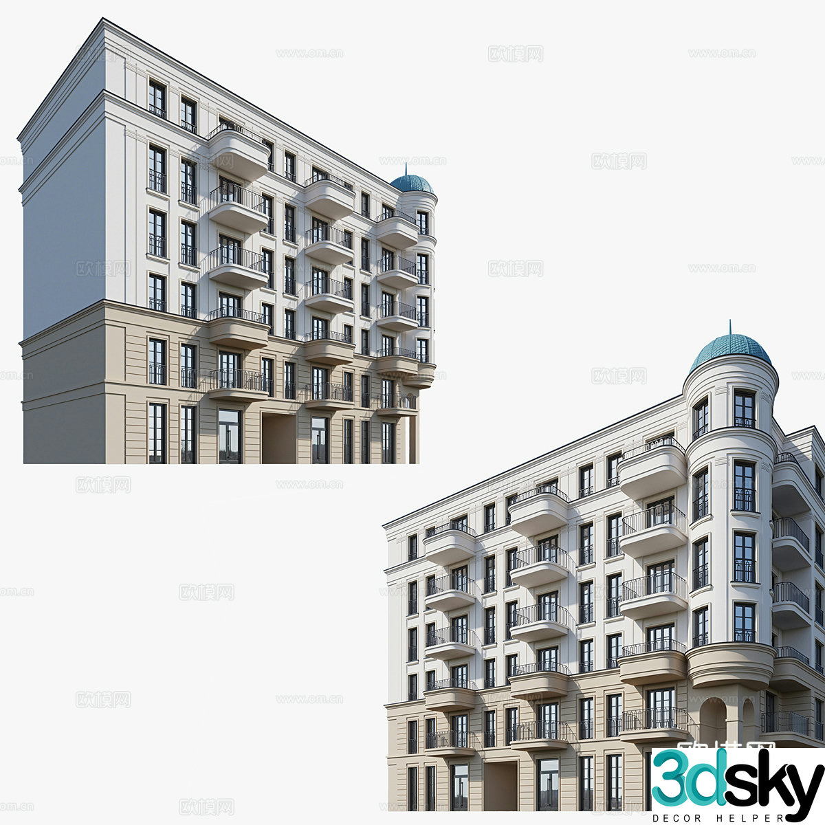 3d model of building residential