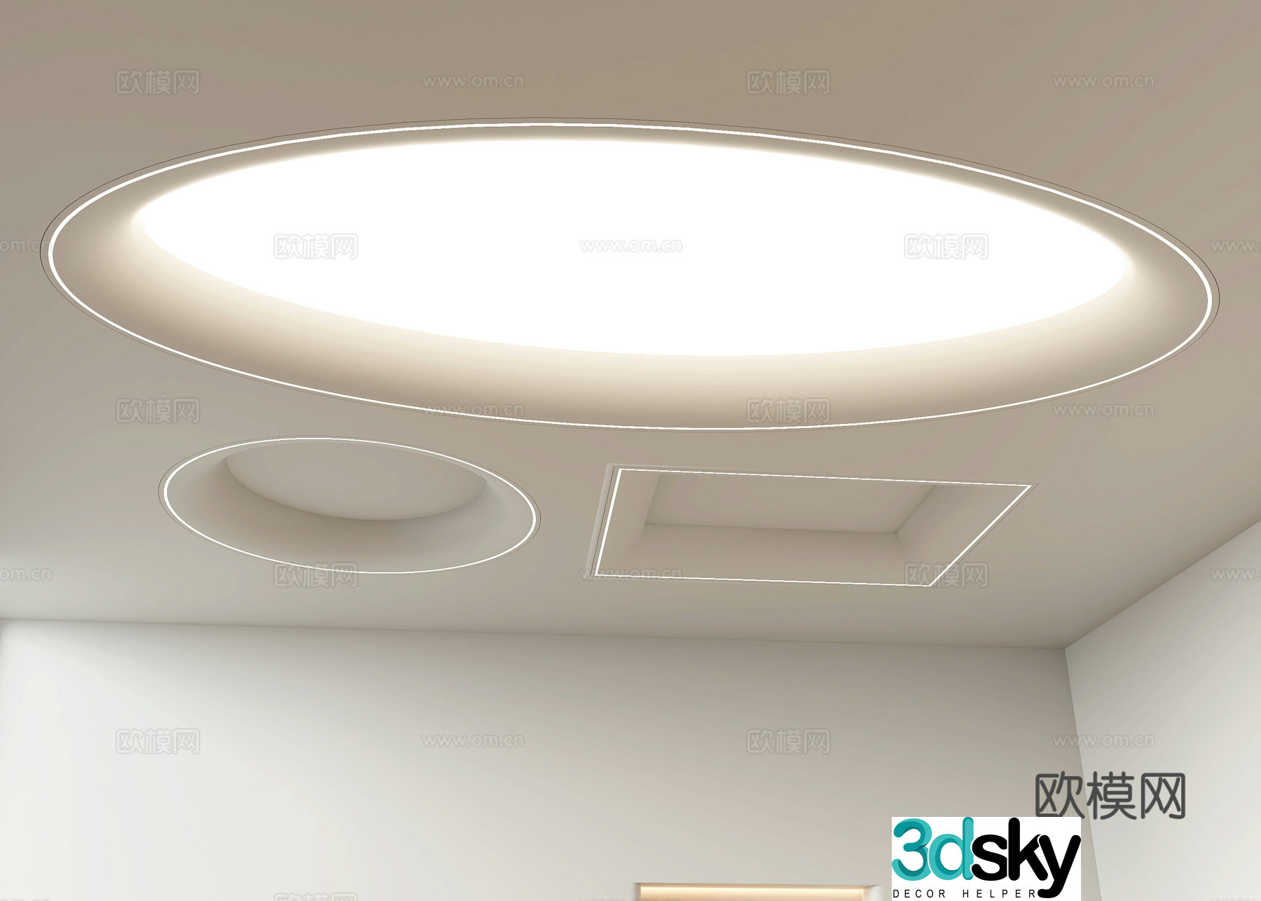 Modern ceiling 3d model
