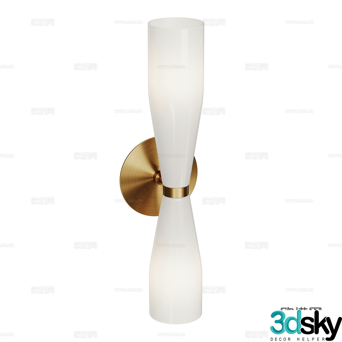New Chinese Light Luxury TOIVO Wall Light 3D Model